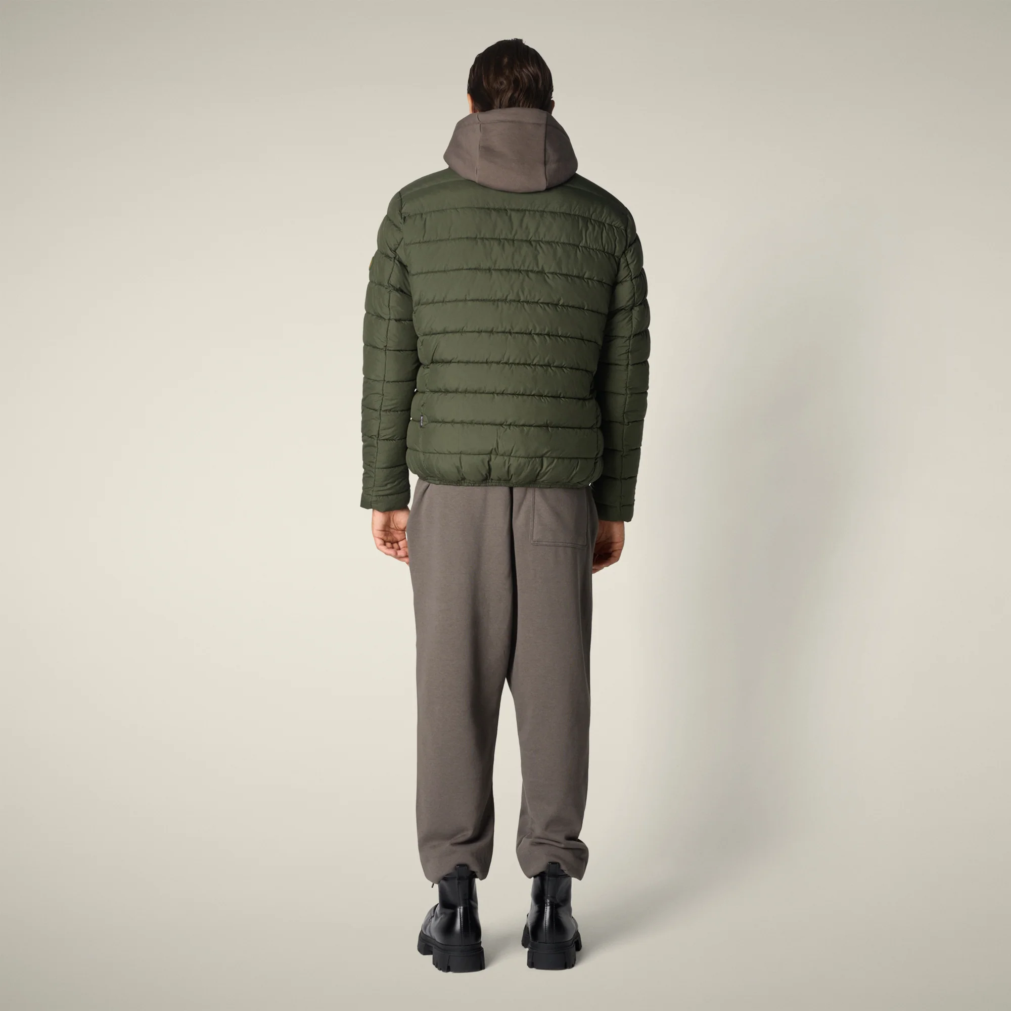 Men's Animal free puffer Jacket conan in dusty olive