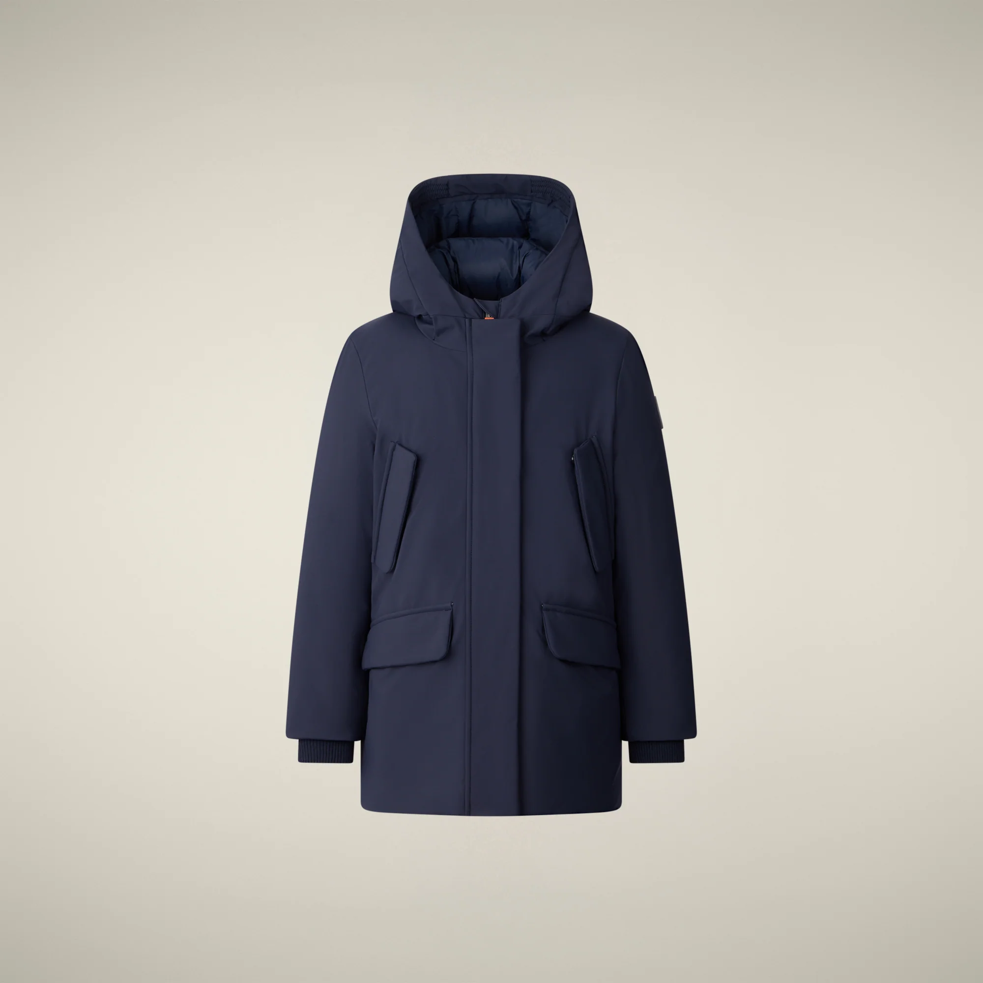 Girl's parka ally  in navy blue