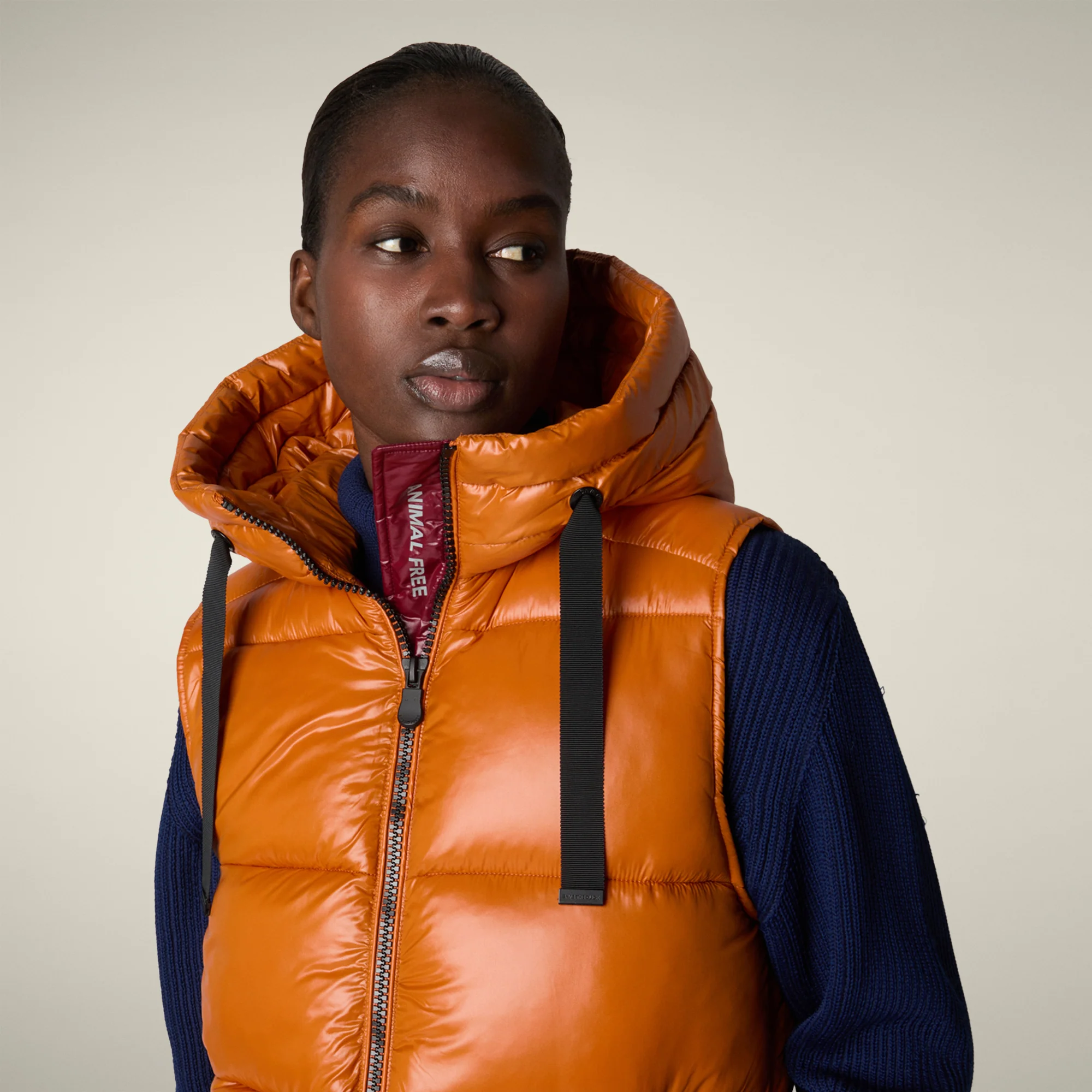 Women's Vest Iria in fox brown