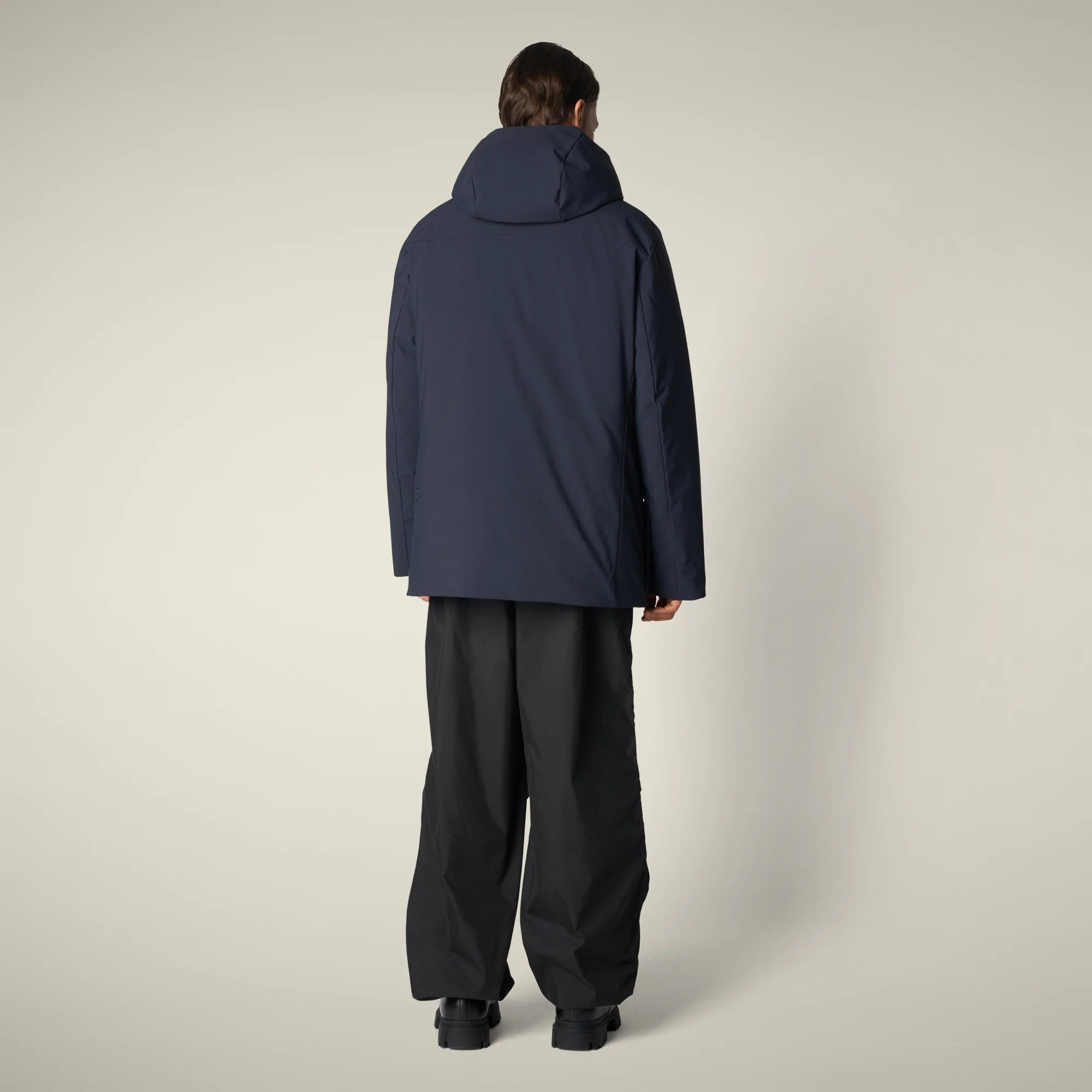 Men's parka elon  in blue black