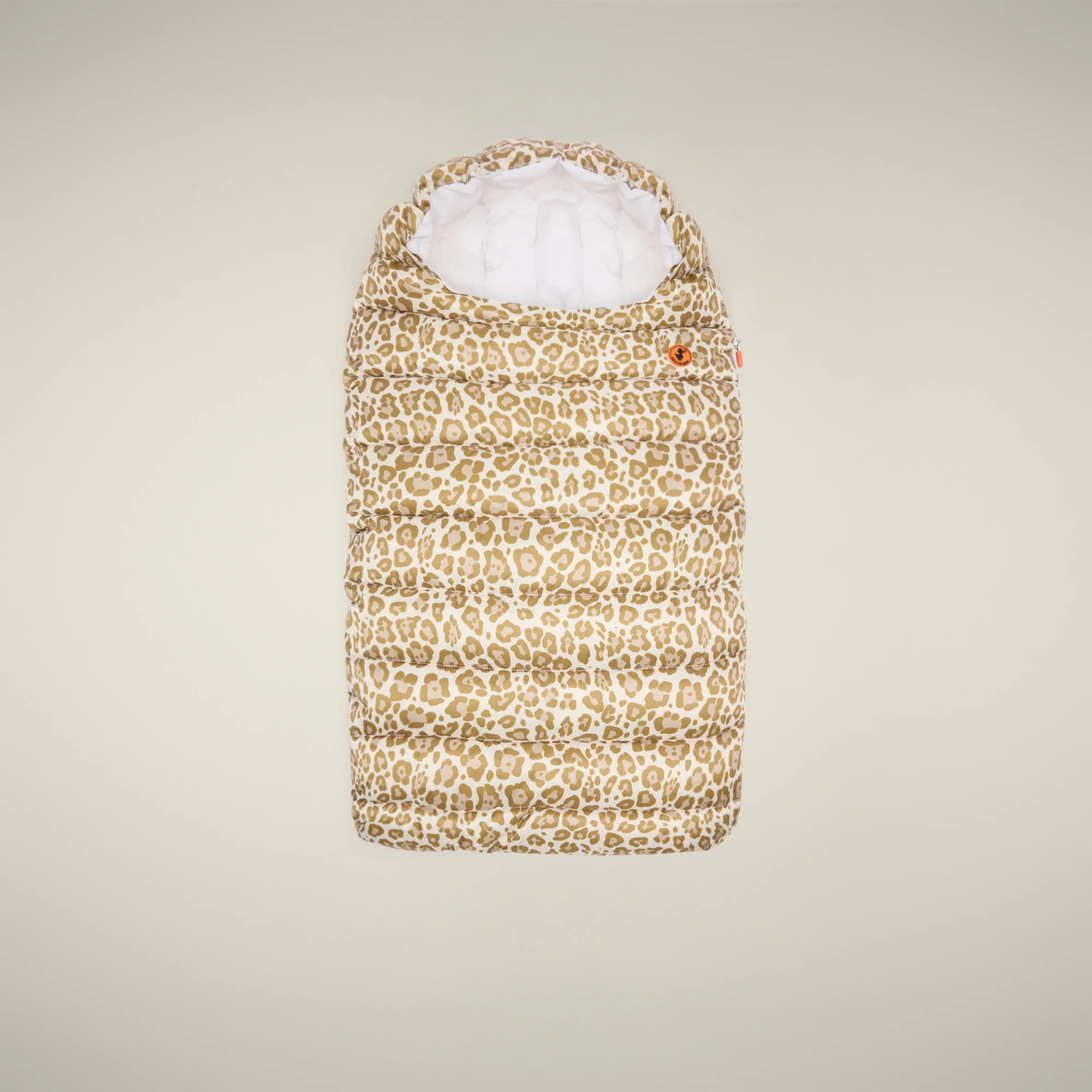 Unisex baby sleeping bag Buz With Brown Leopard Print