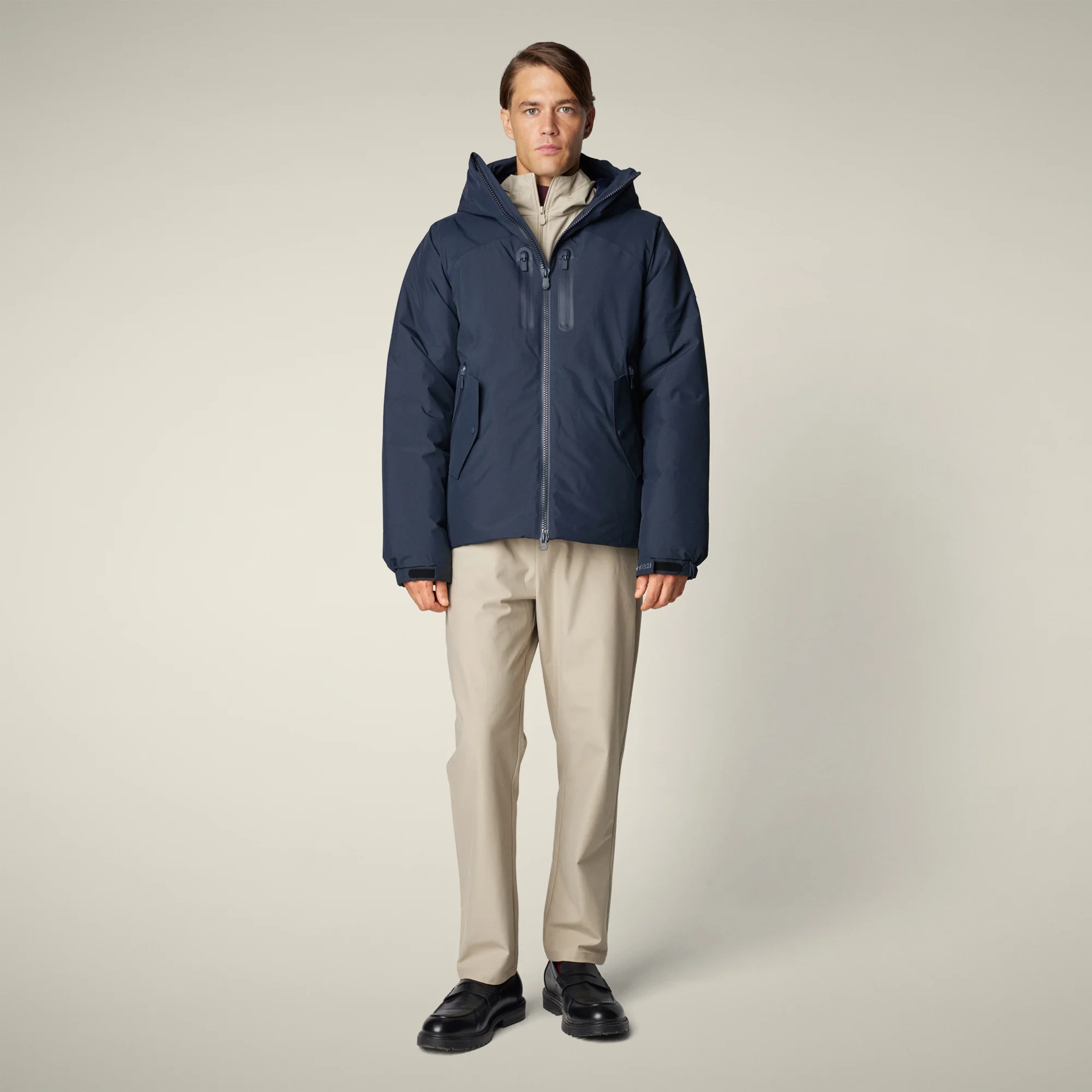 Men's Rain Jacket Serge in blue black