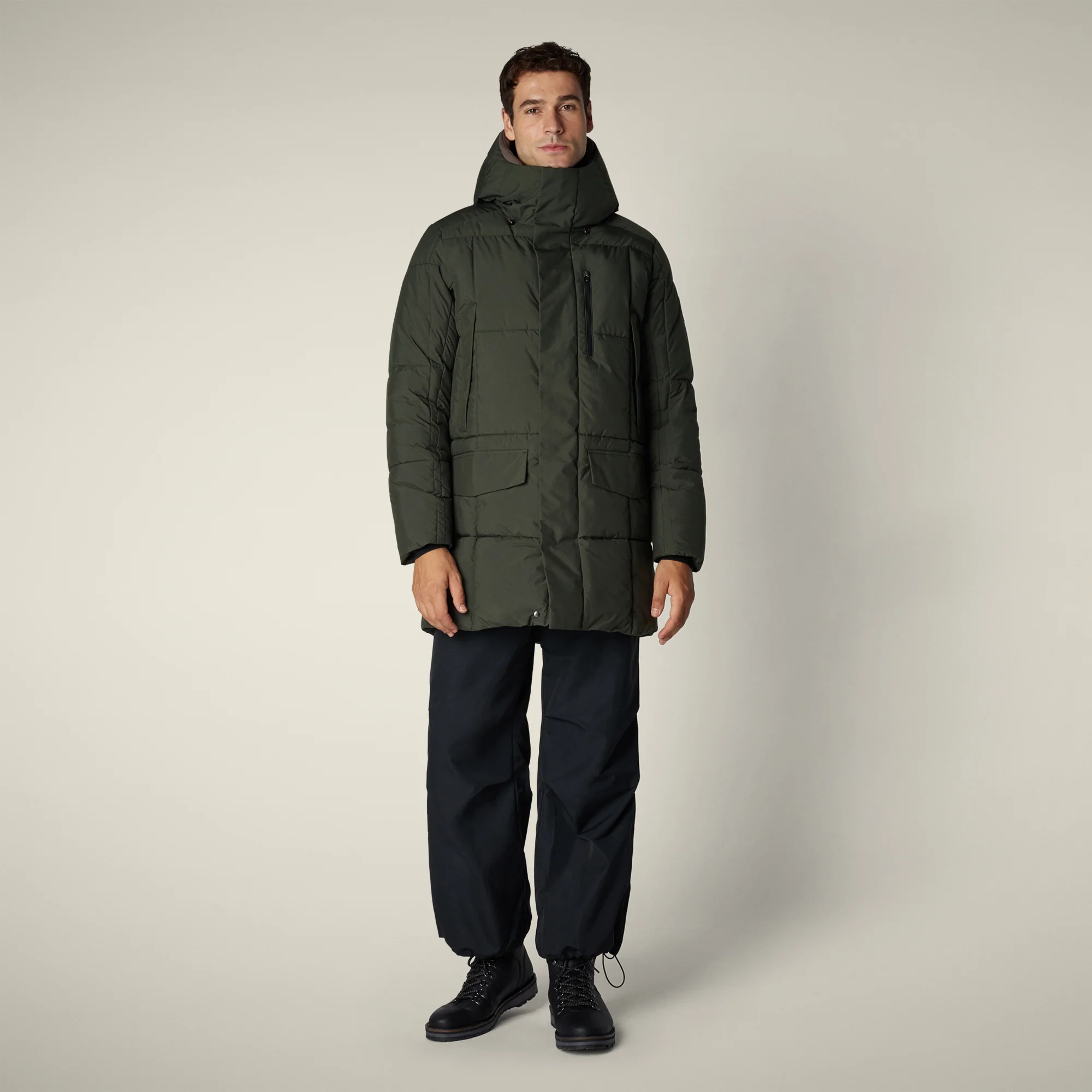 Men's Parka Gaspar in Land Green