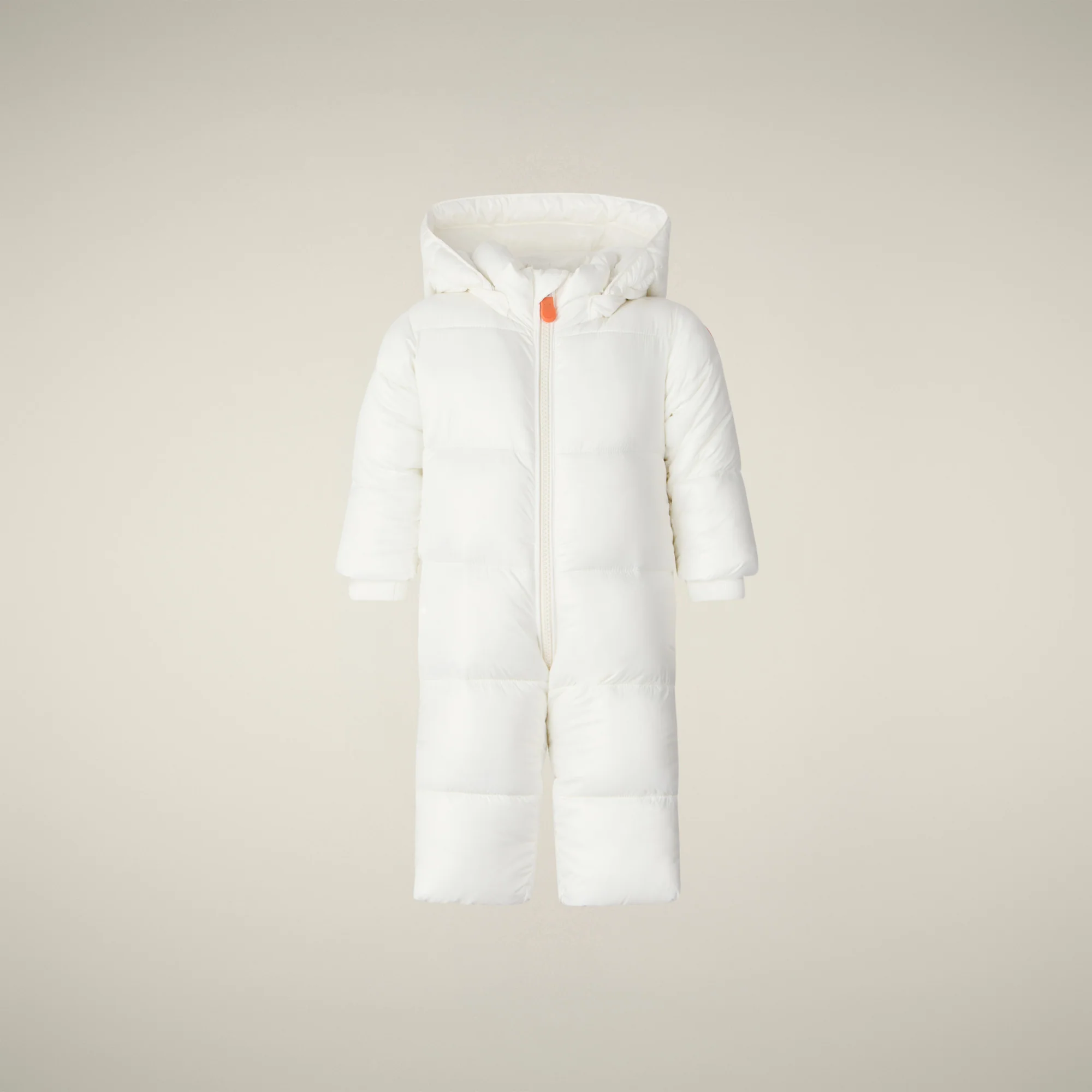 Unisex Baby Quilted overall Shell in Off White