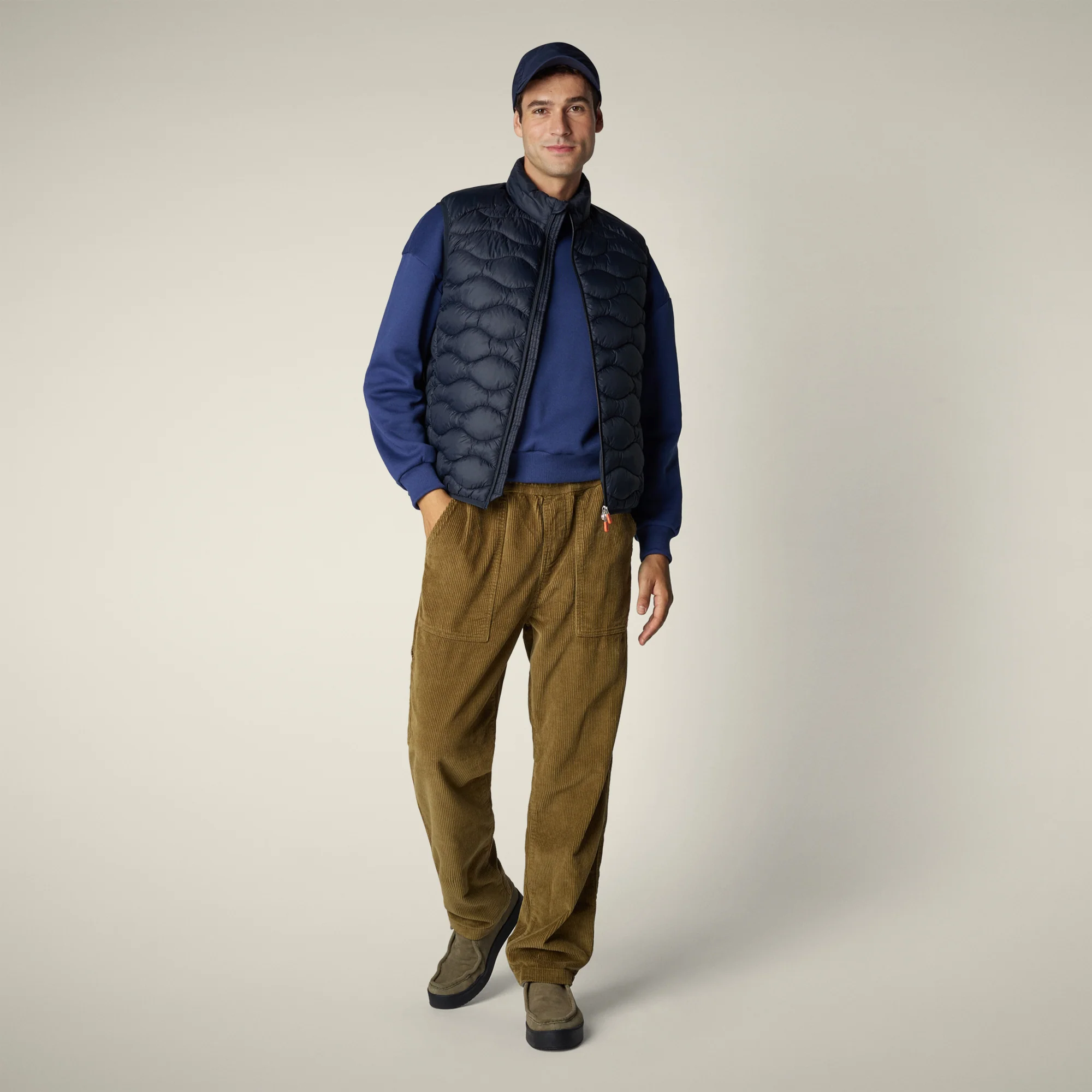 Men's Puffer Vest Tide in blue black