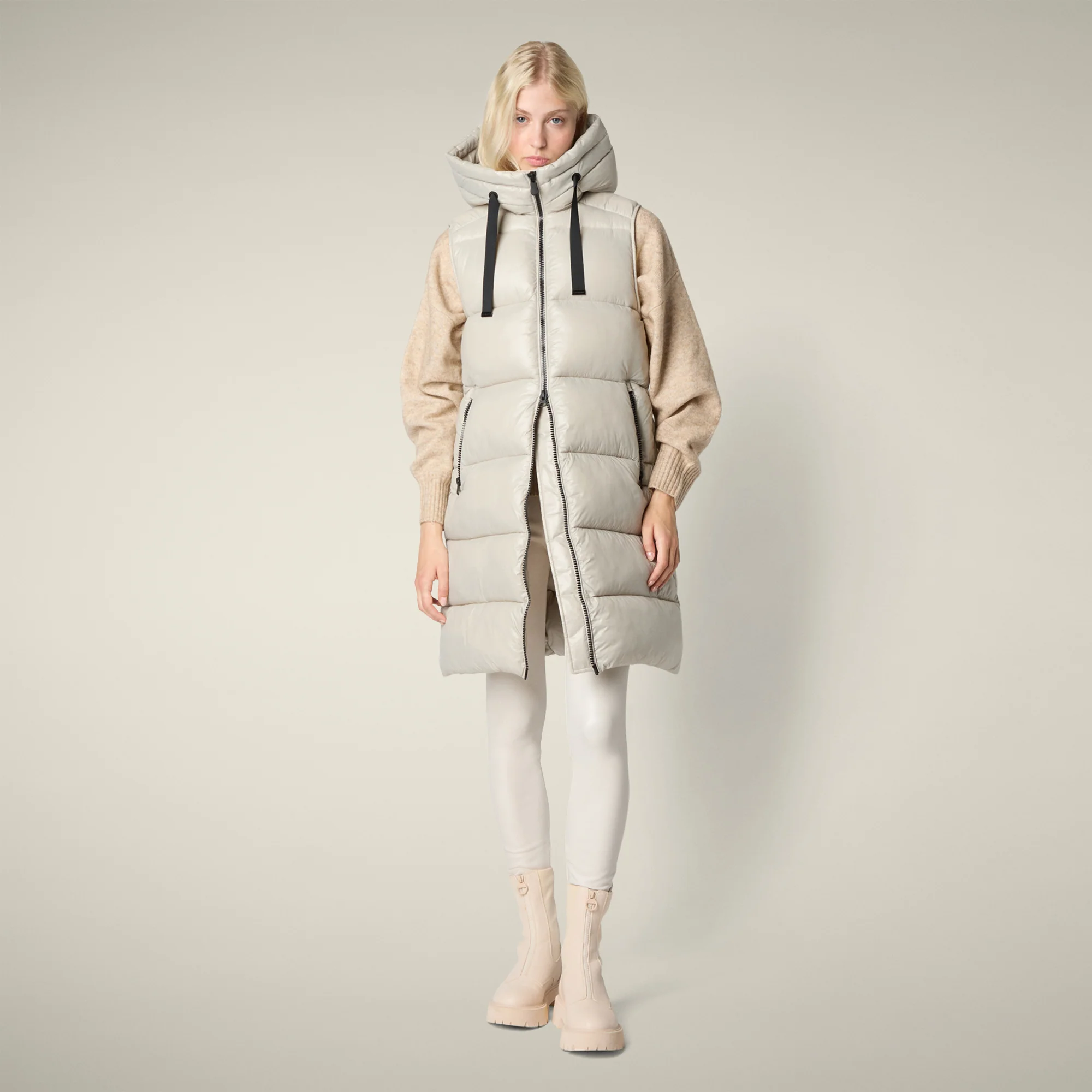 Women's Vest IRIA in rainy beige