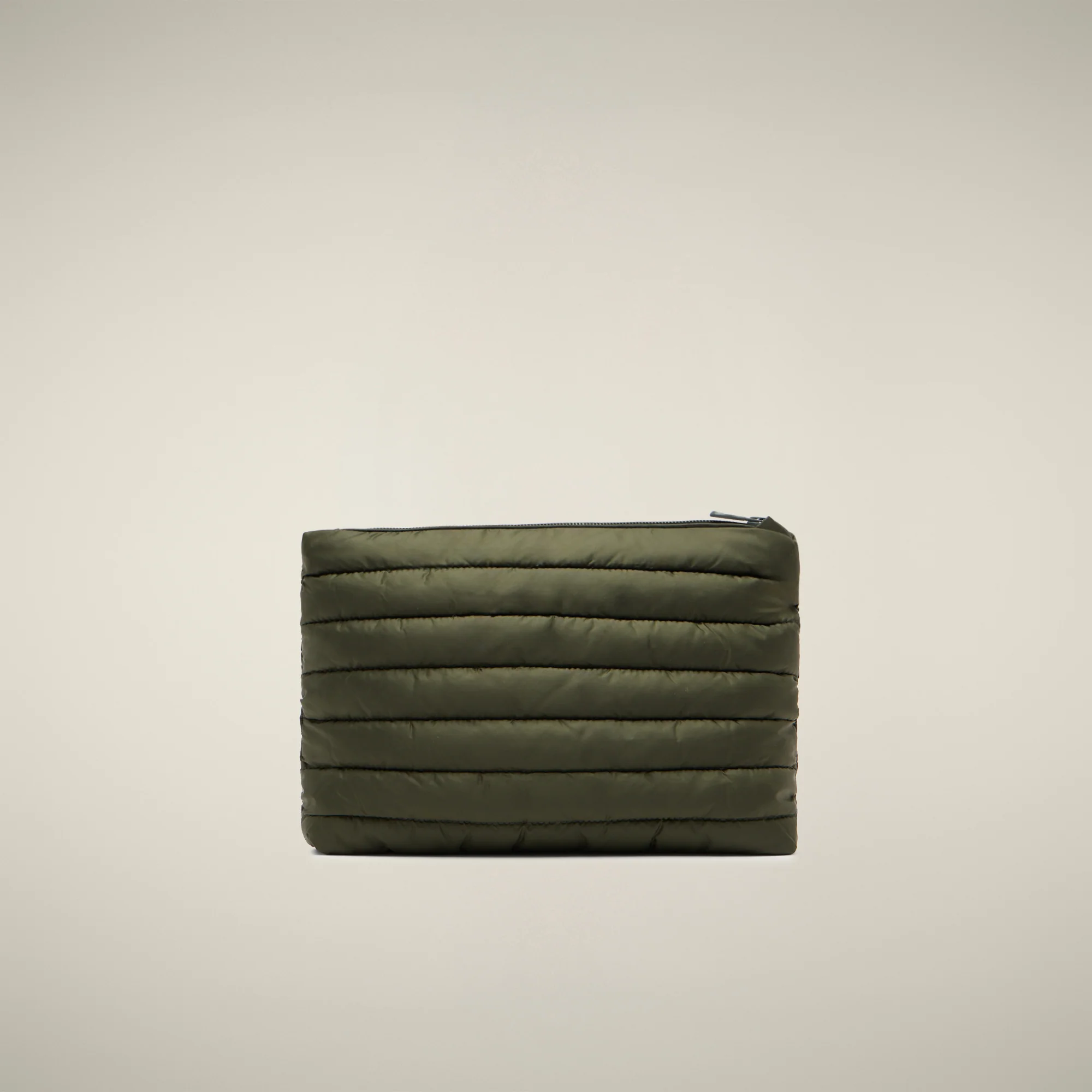Unisex quilted pouch Thalassa in pine green