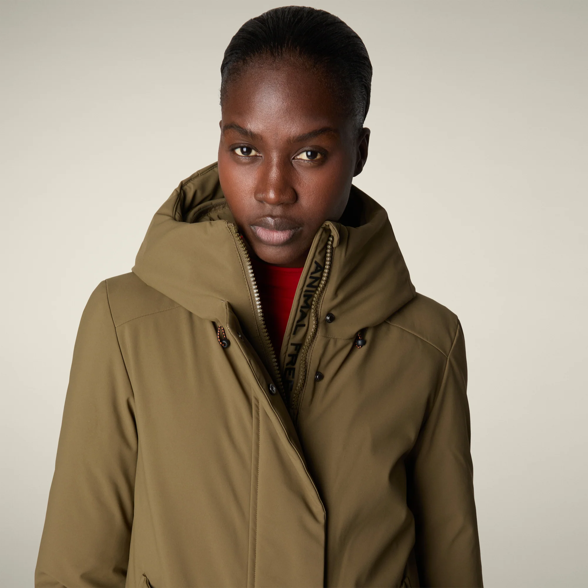 Women's parka nellie  in bark green
