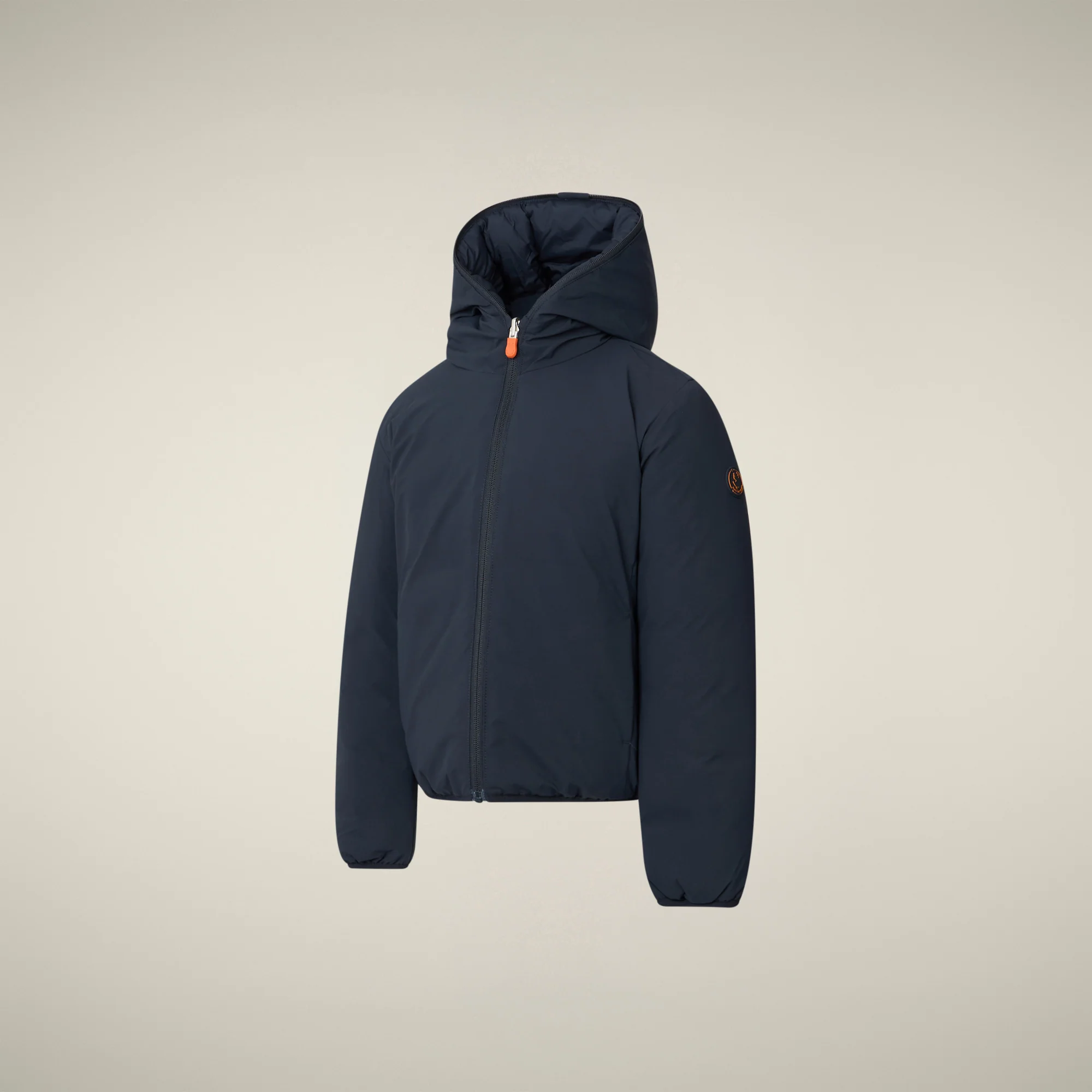 Boys' animal free Reversible  puffer Jacket oliver  in blue black