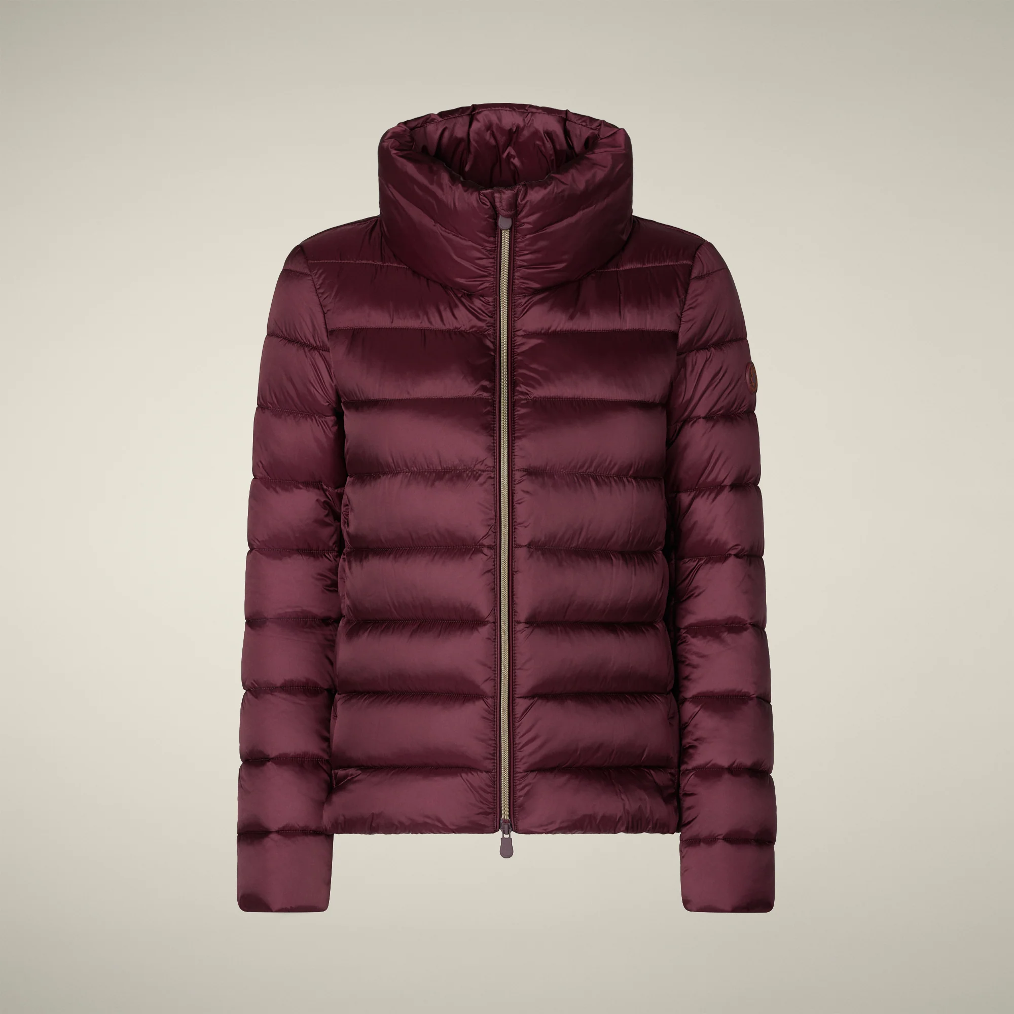 Women's Animal free puffer Jacket Elsie in Wine Red