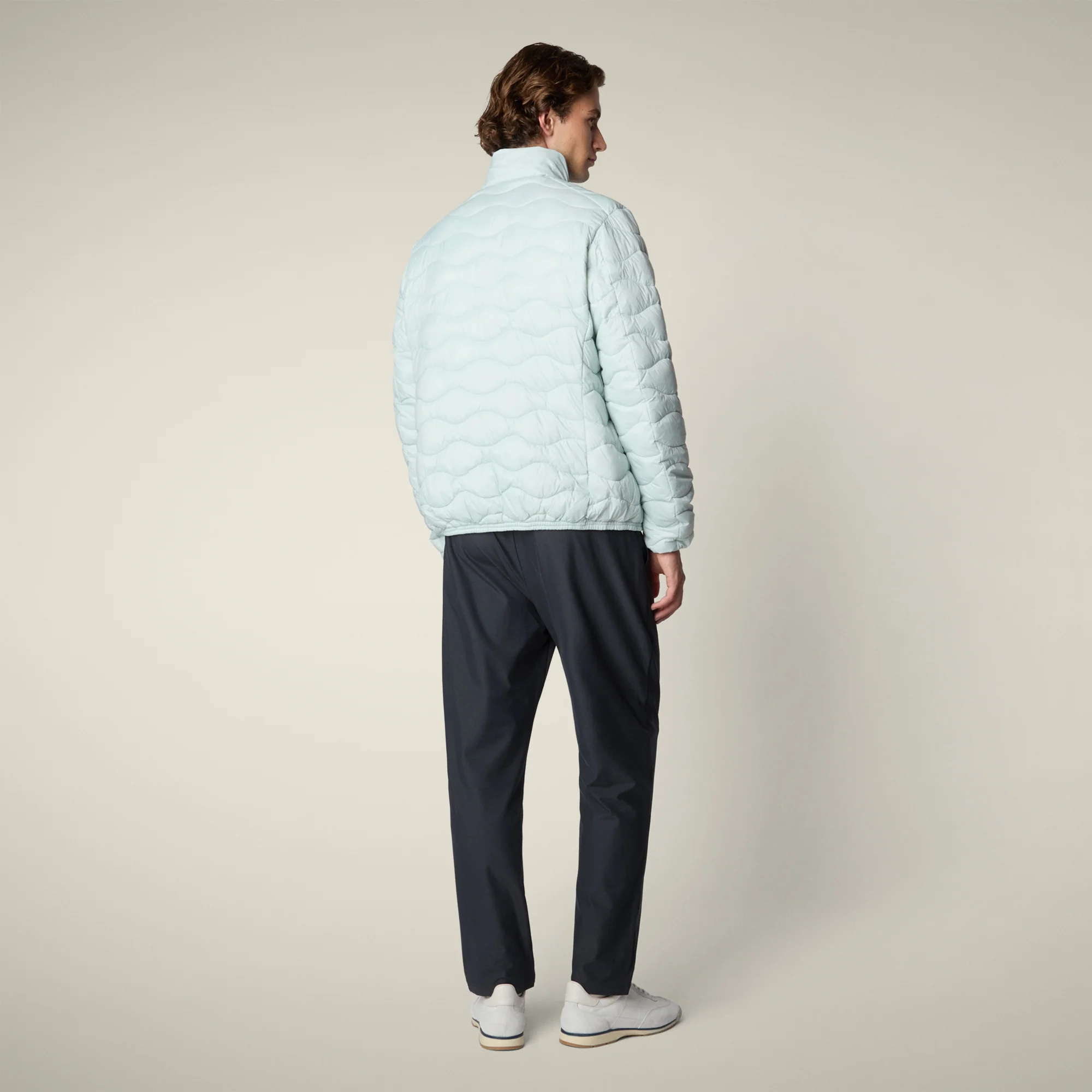 Men's Animal free puffer Jacket Whirl in glacier blue
