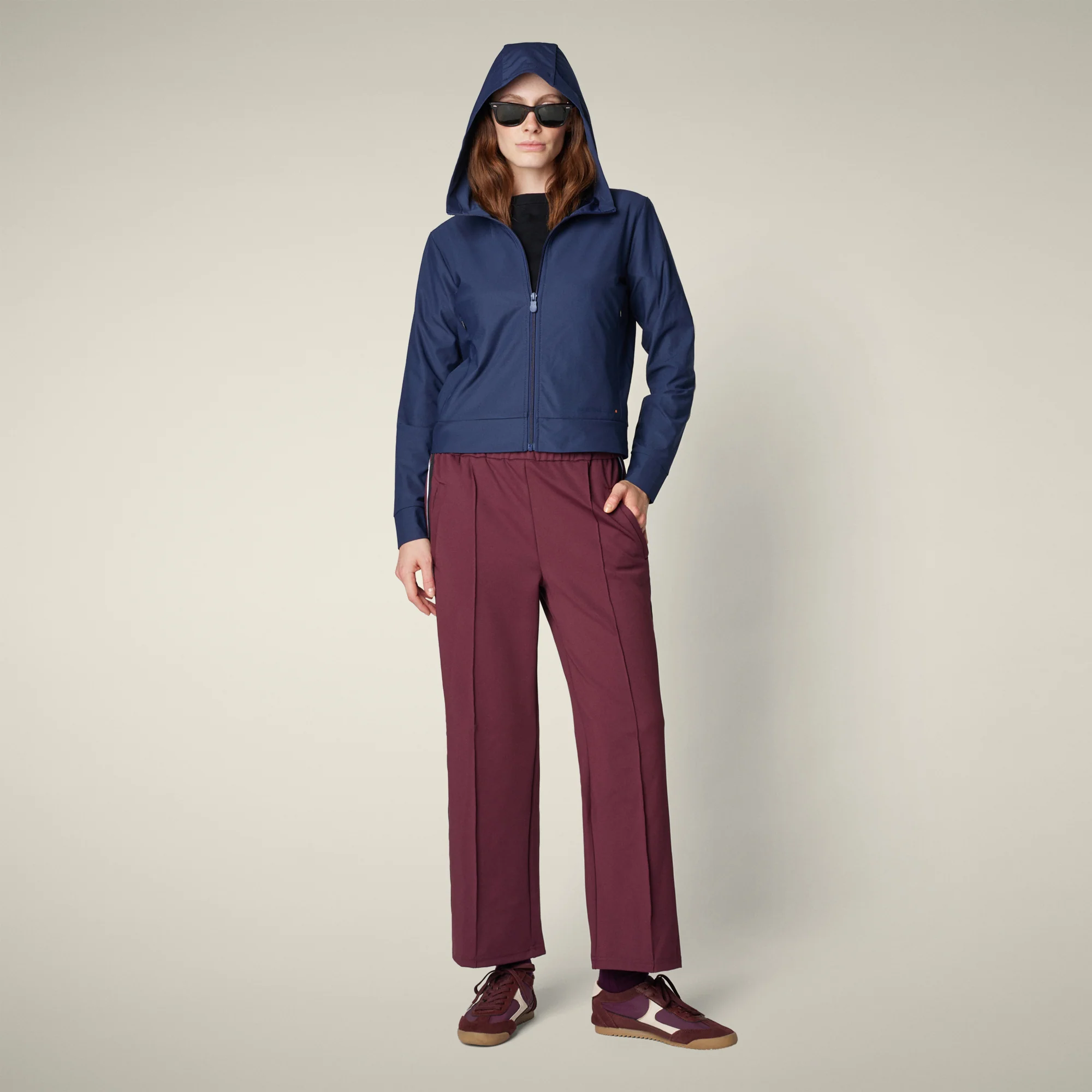 Women's sweatshirt pear in navy blue