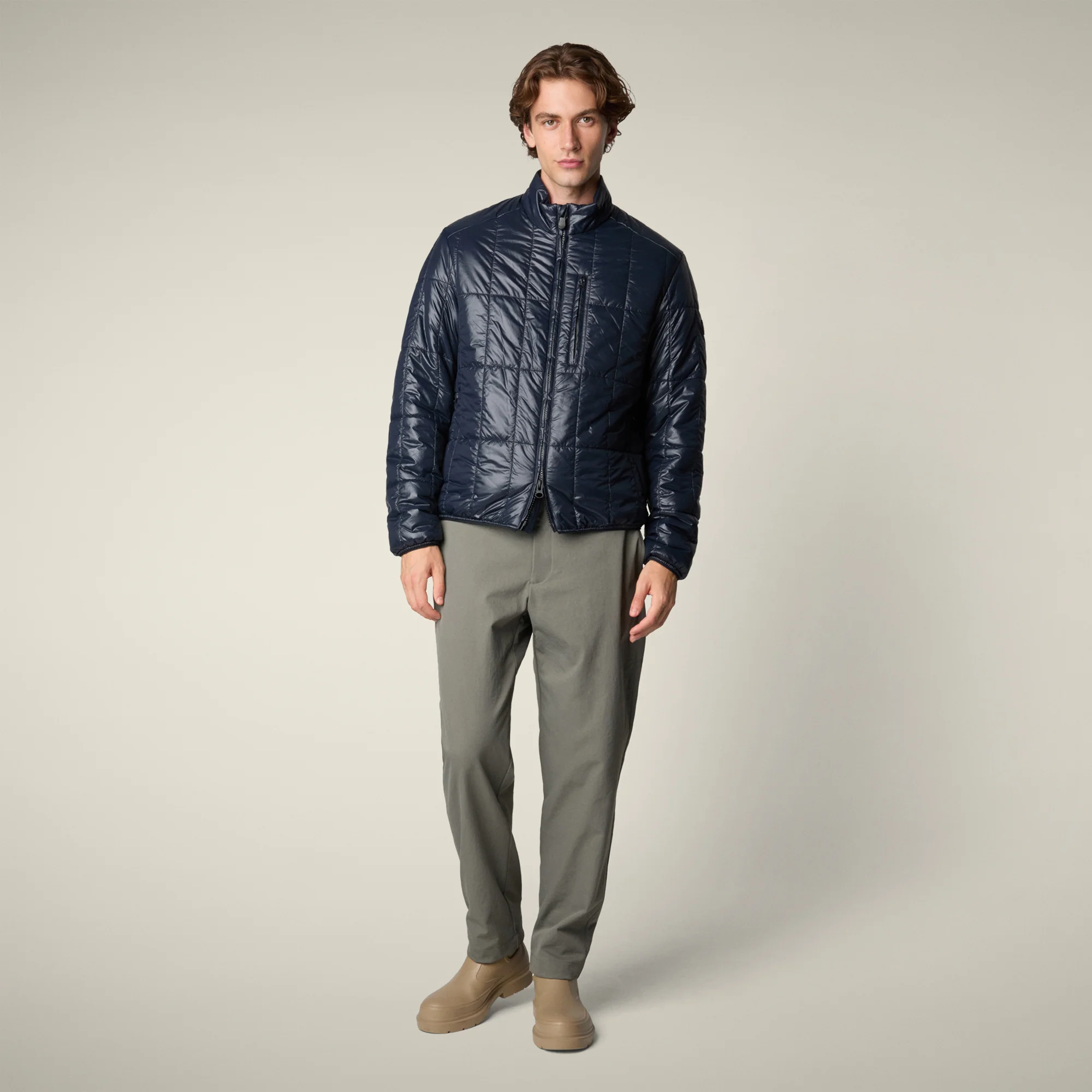 Men's Animal free puffer Jacket Jim in blue black