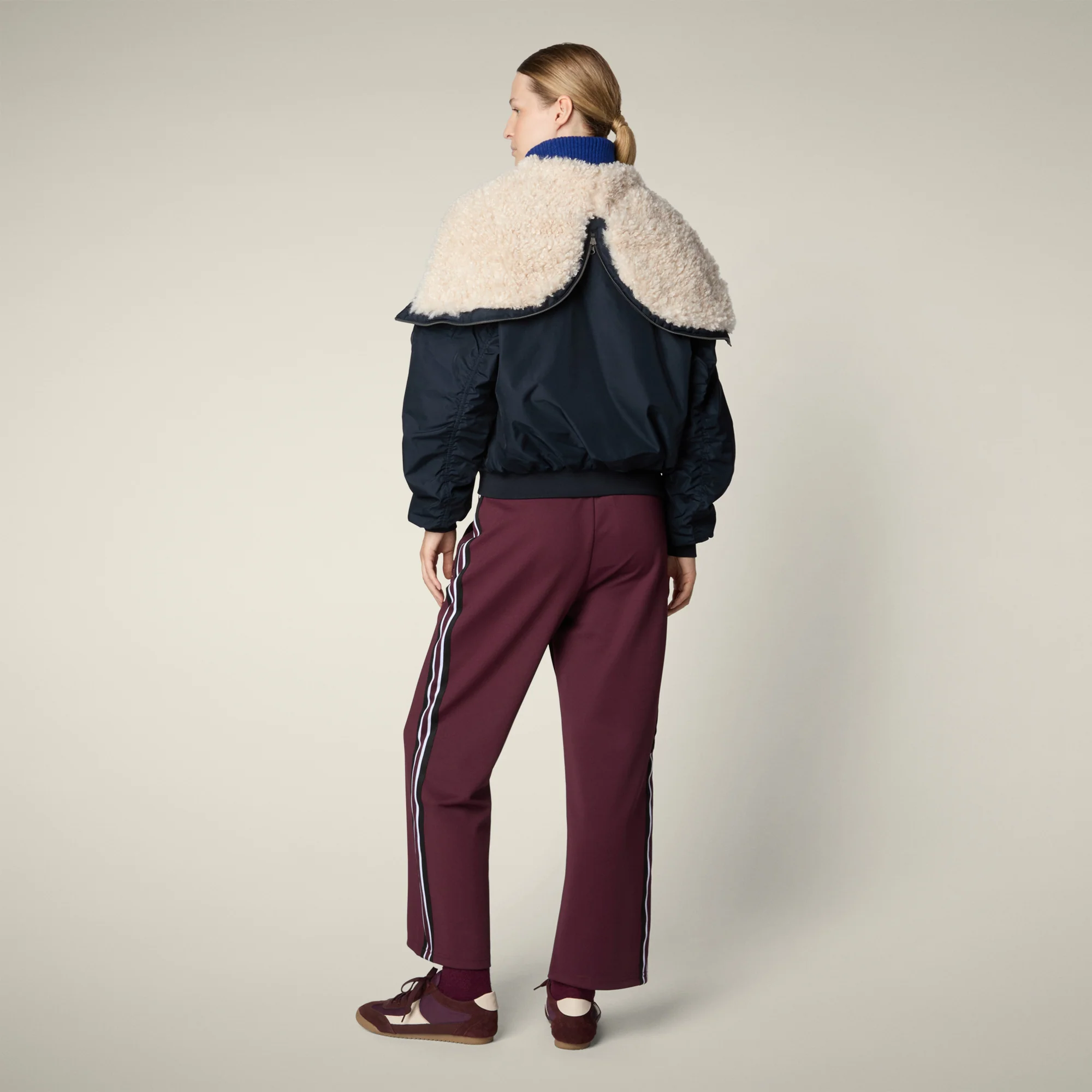 Women's bomber jacket Gaga in blue black