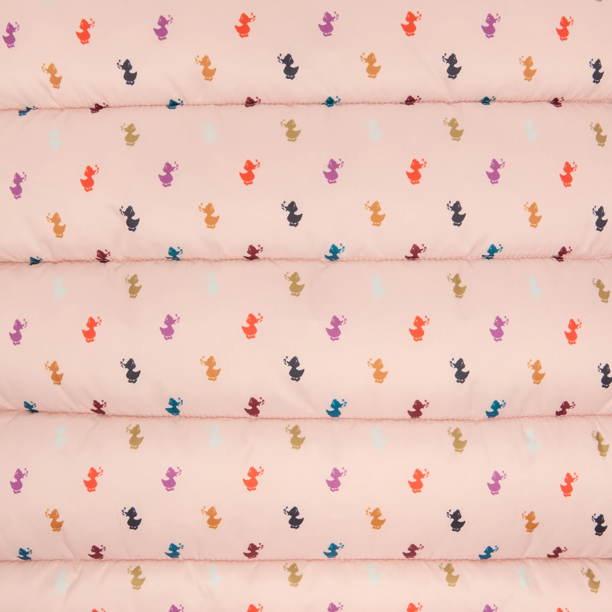 Unisex baby sleeping bag Buz in Pink with Ducks Print