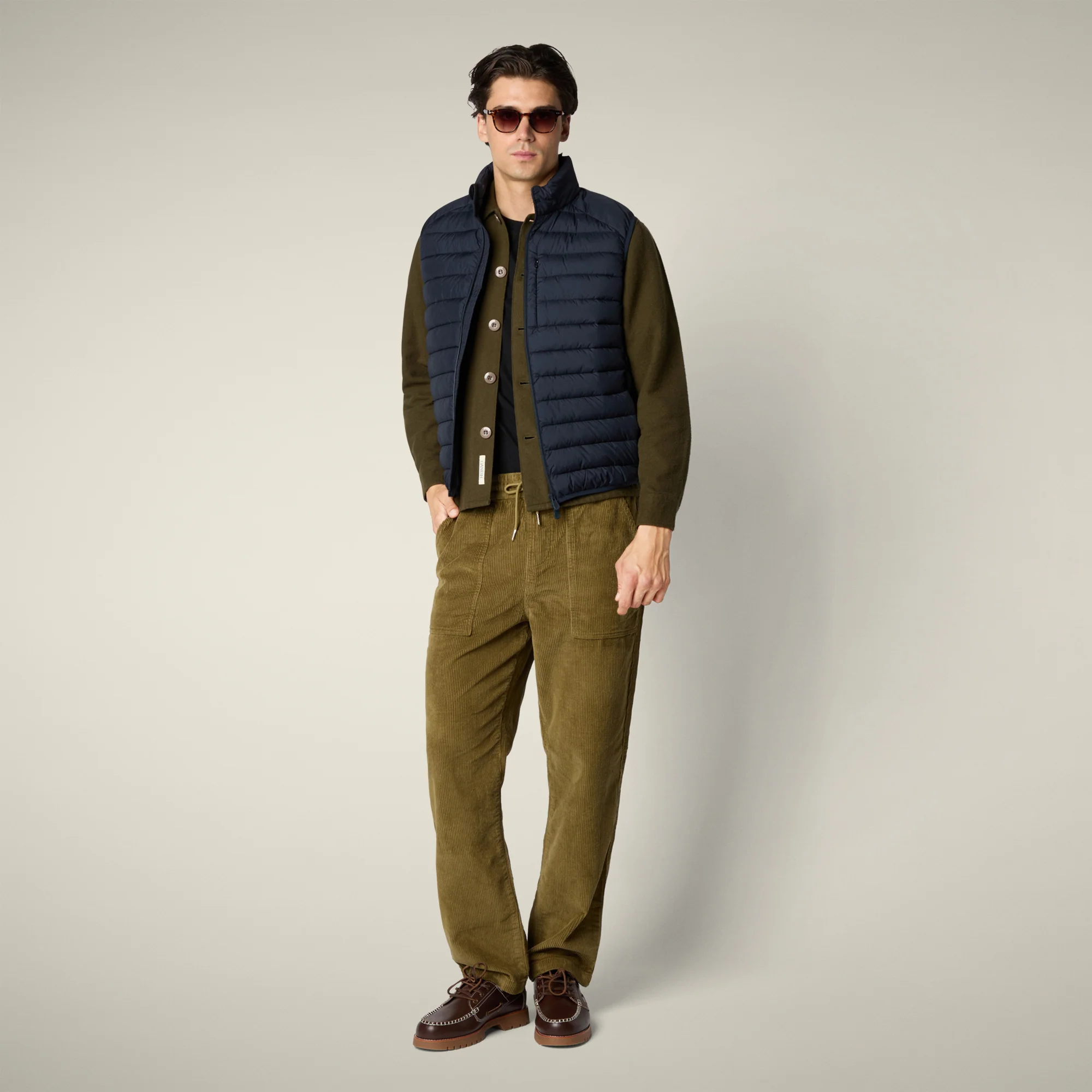 Men's Vest Rhus in Blue Black