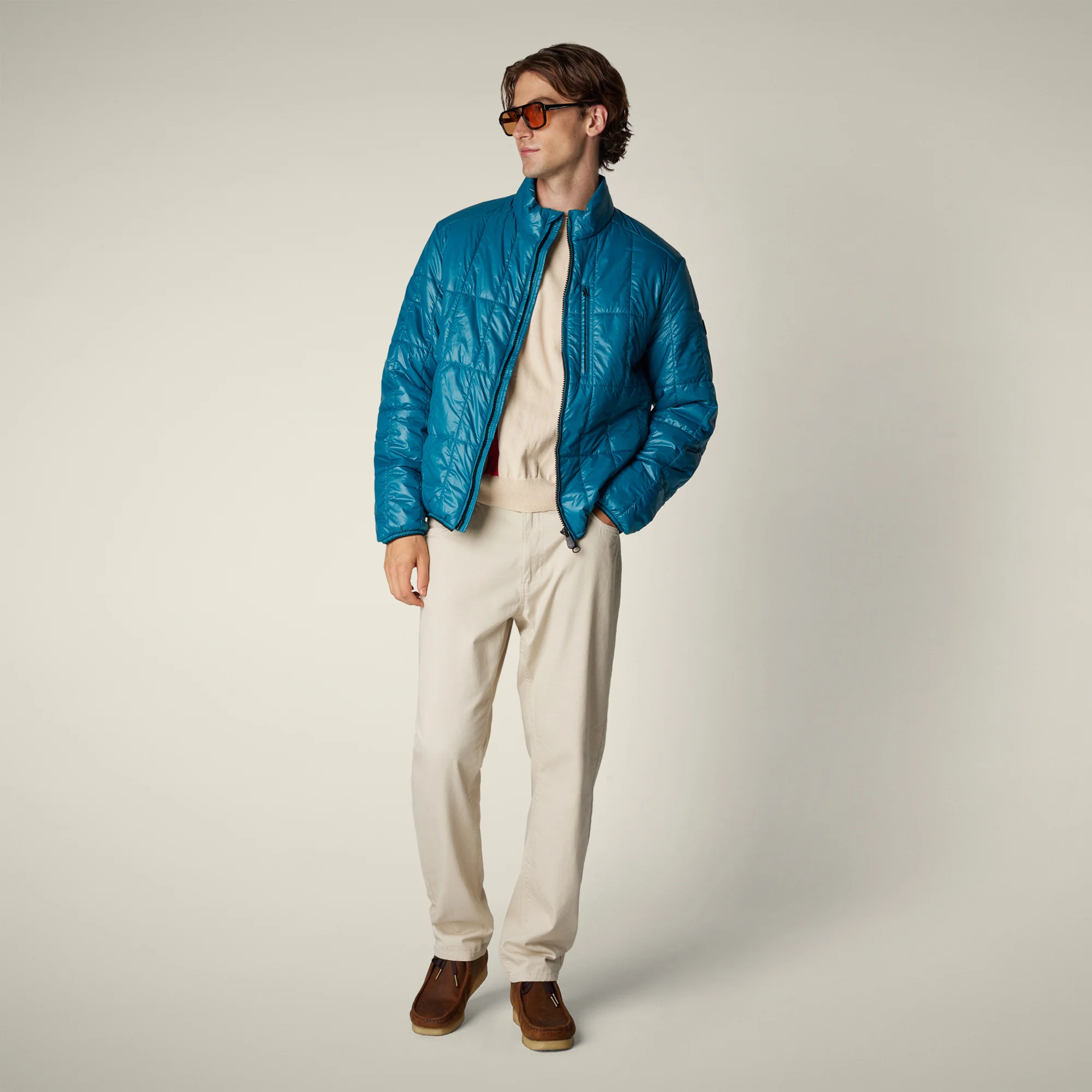 Men's Animal free puffer Jacket Jim in horizon blue