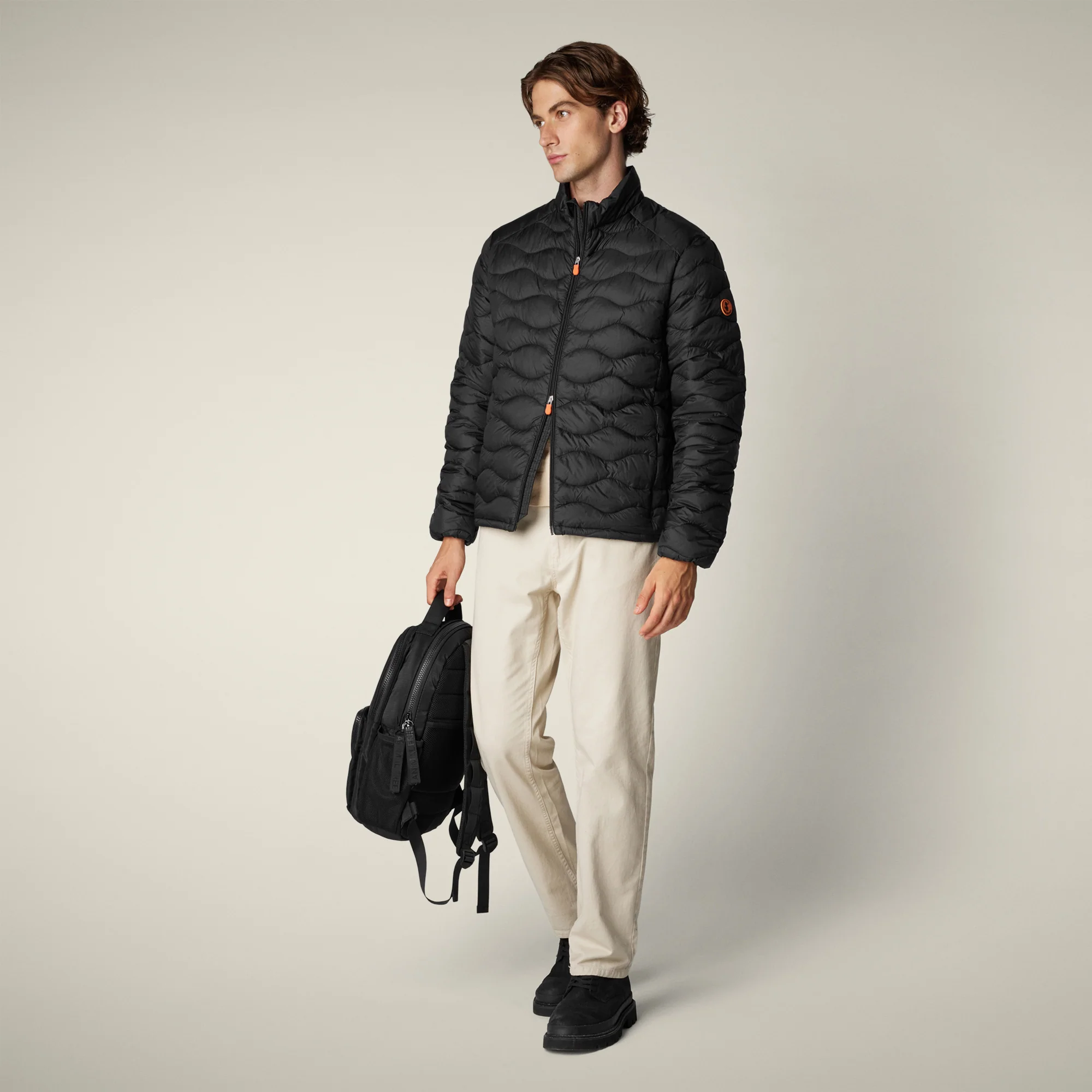 Men's Animal free puffer Jacket Whirl in black