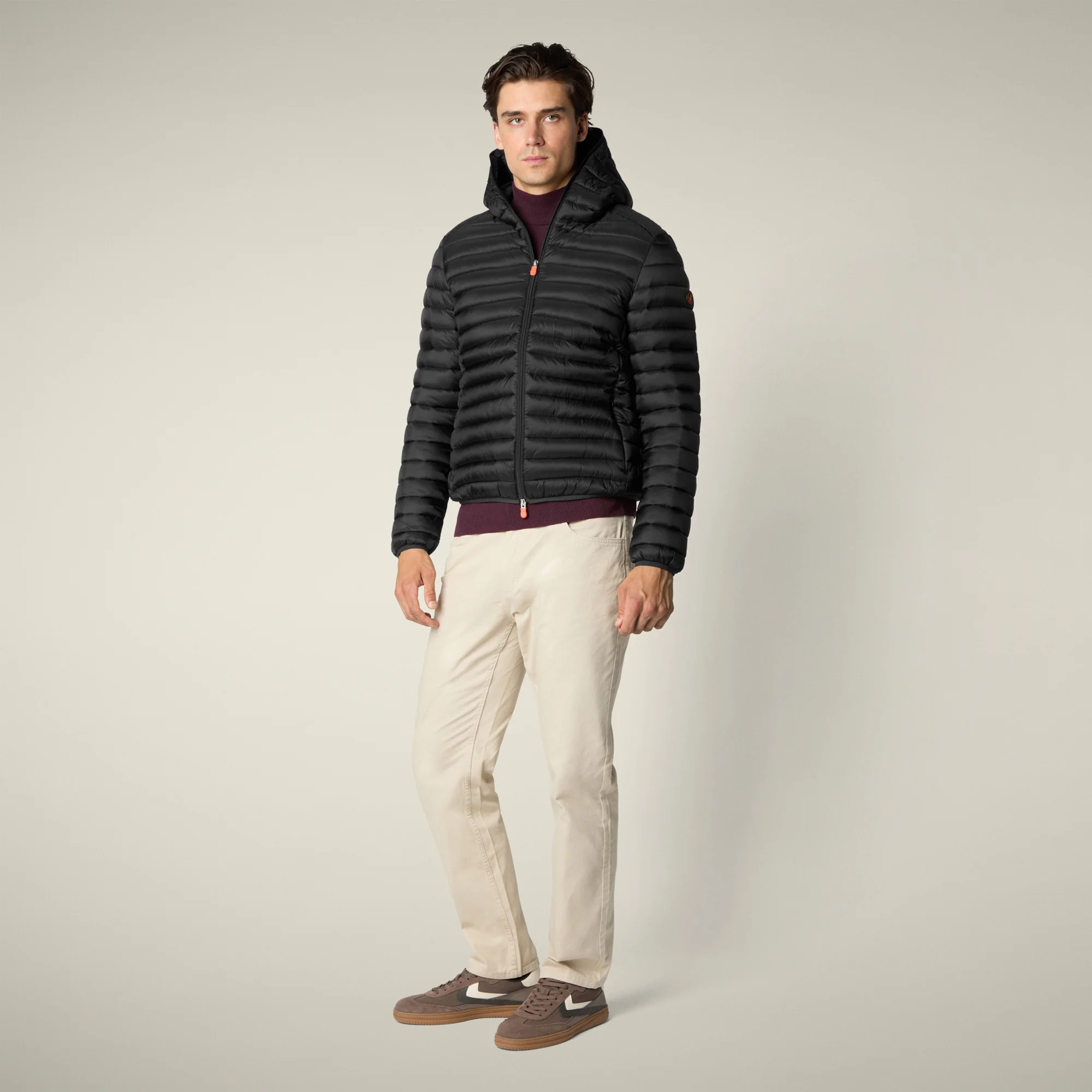 Men's Animal free puffer Jacket Devon in Black