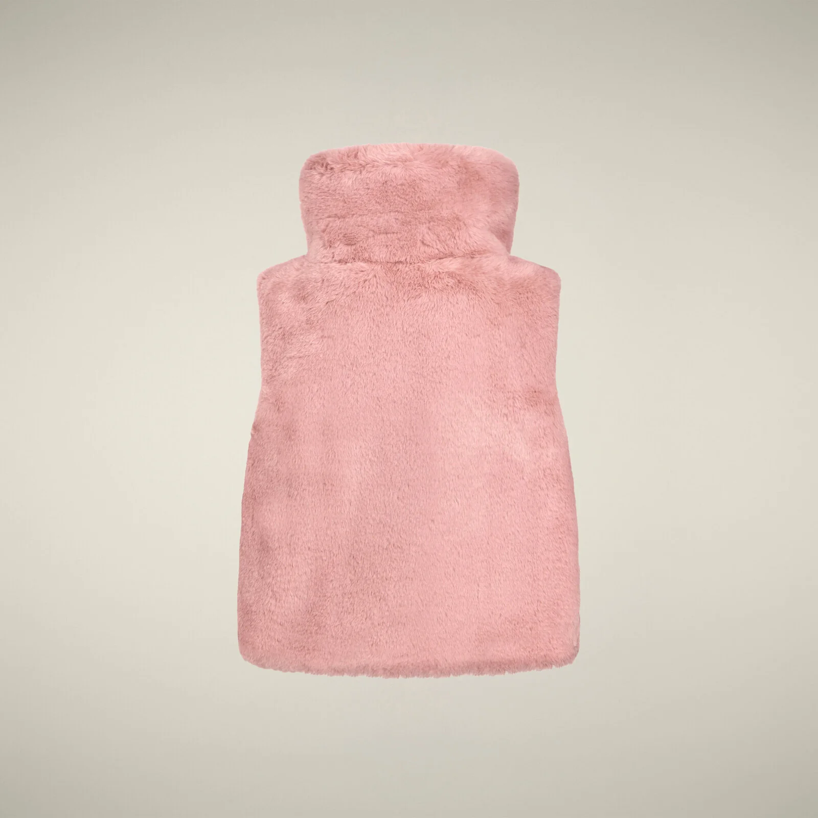 Girls' Reversible Faux Fur Vest Zenia in Blush Pink