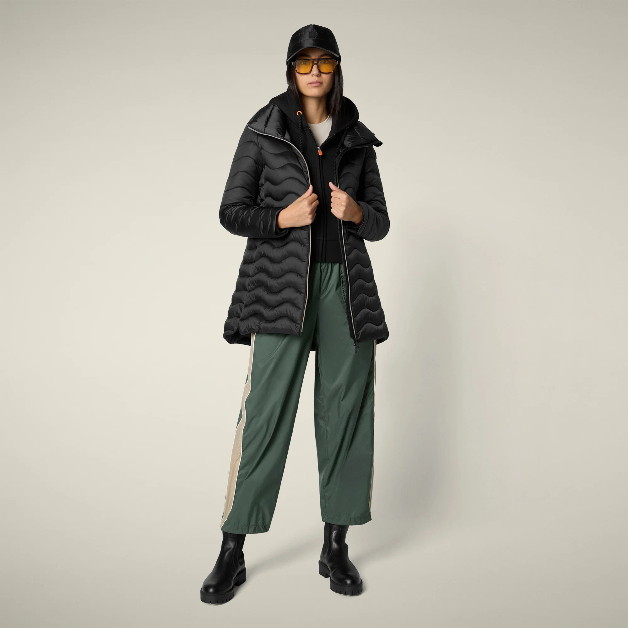 Women's Animal free puffer jacket Livette in black