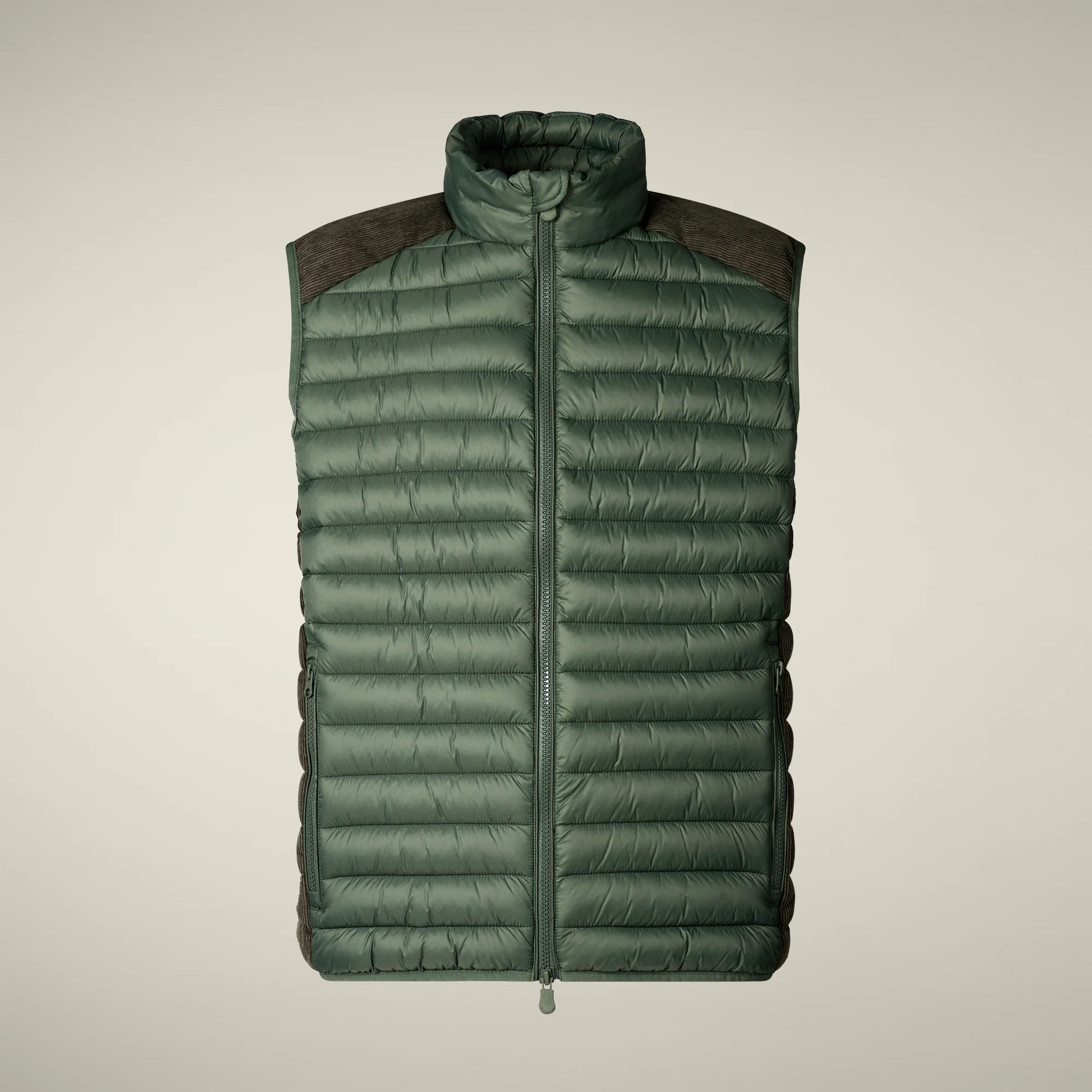 Men's Puffer Vest Cleon in Thyme Green