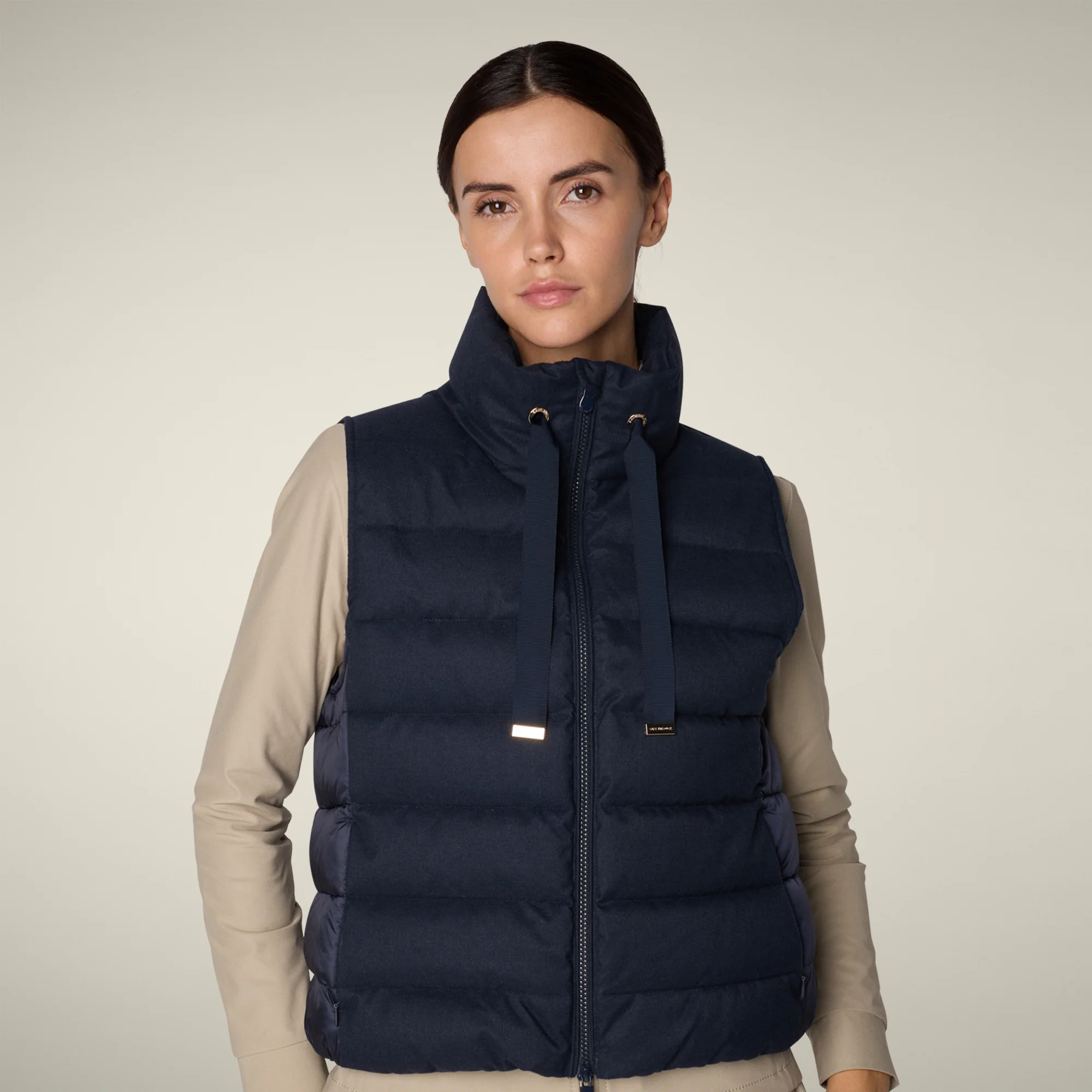 Women's vest nyla in navy blue