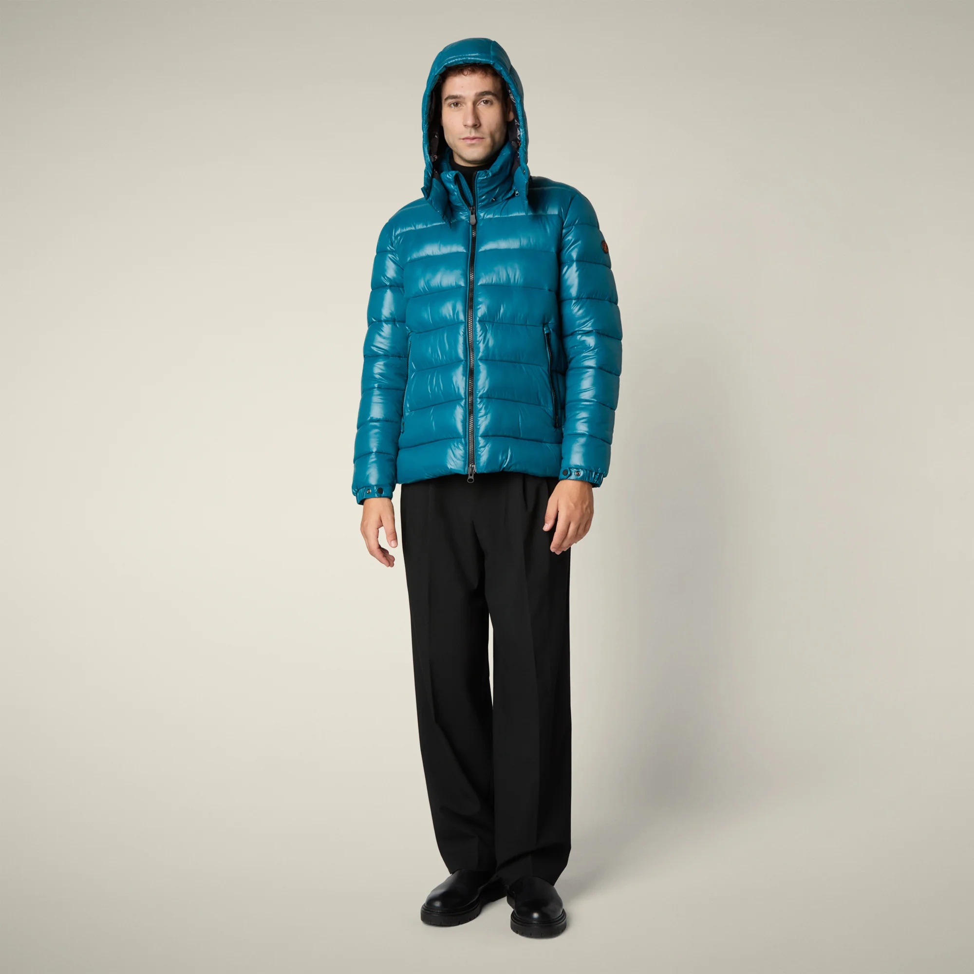Men's Animal free puffer jacket florian in horizon blue