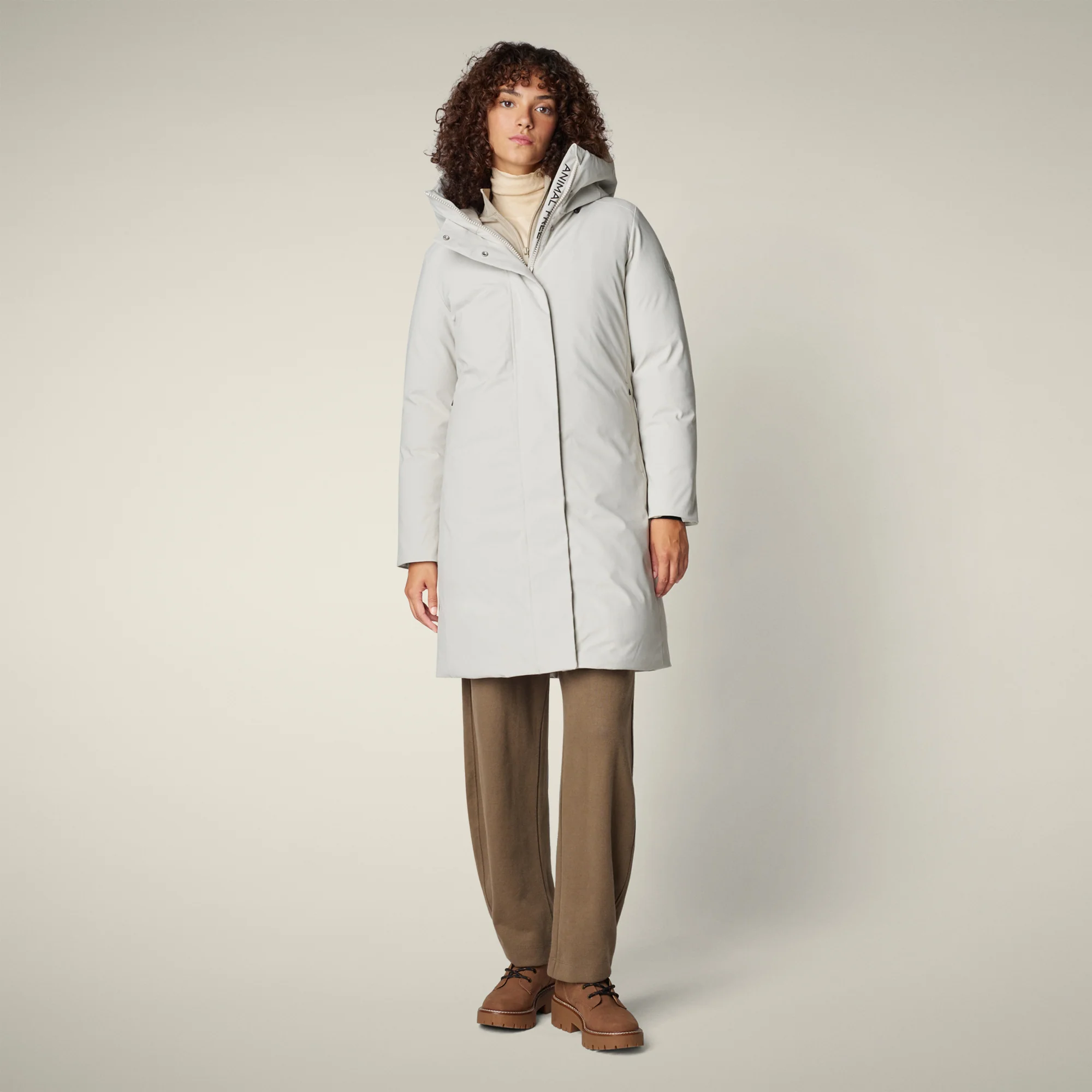 Women's parka sienna  in rainy beige