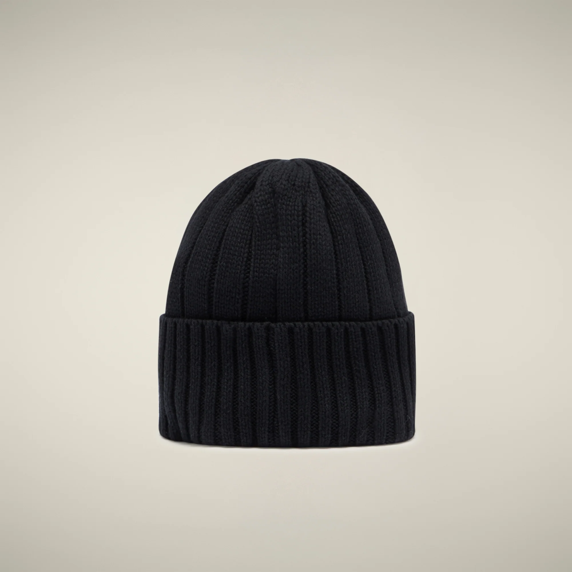 Unisex ribbed beanie jo in black
