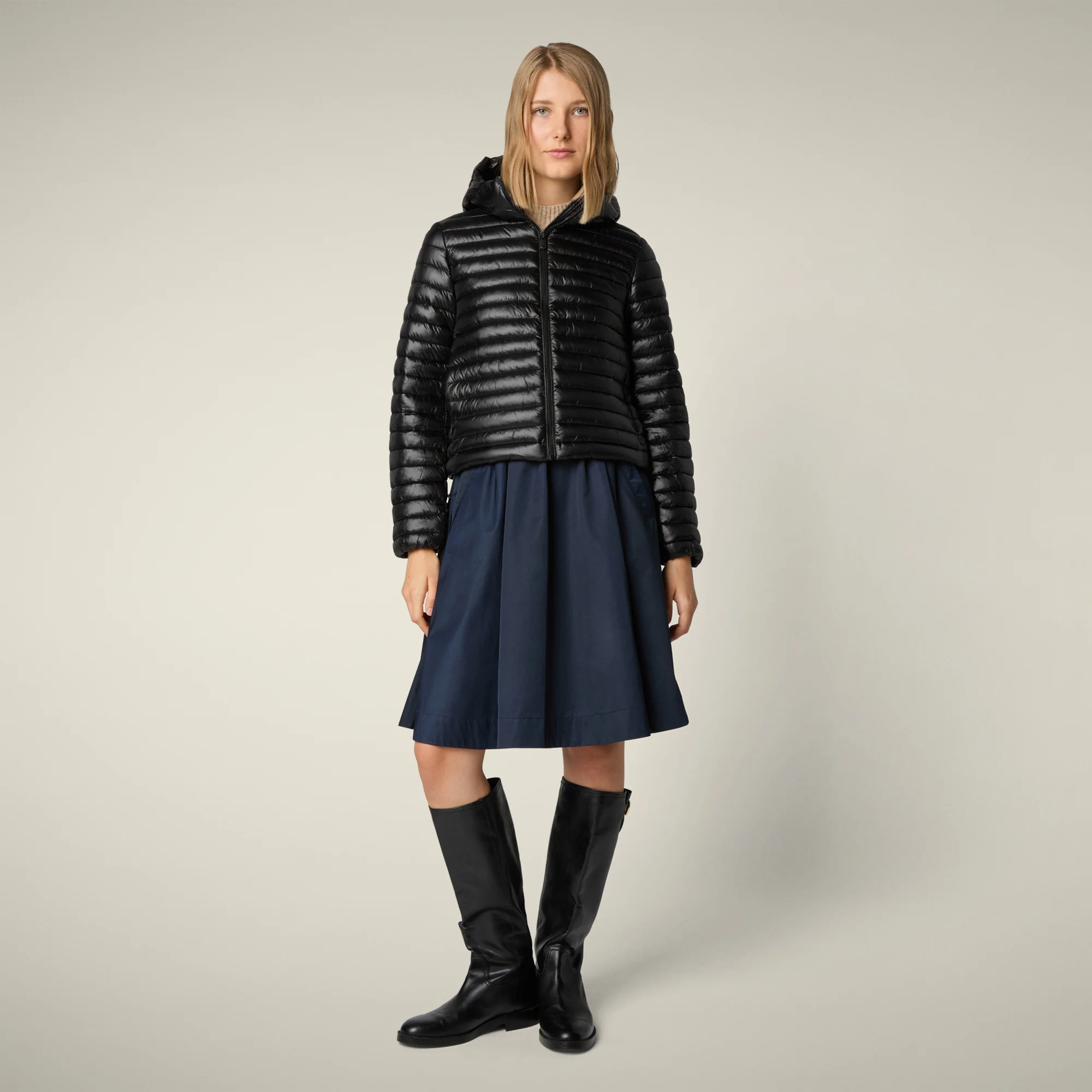 Women's Animal free puffer Jacket Babe in Black