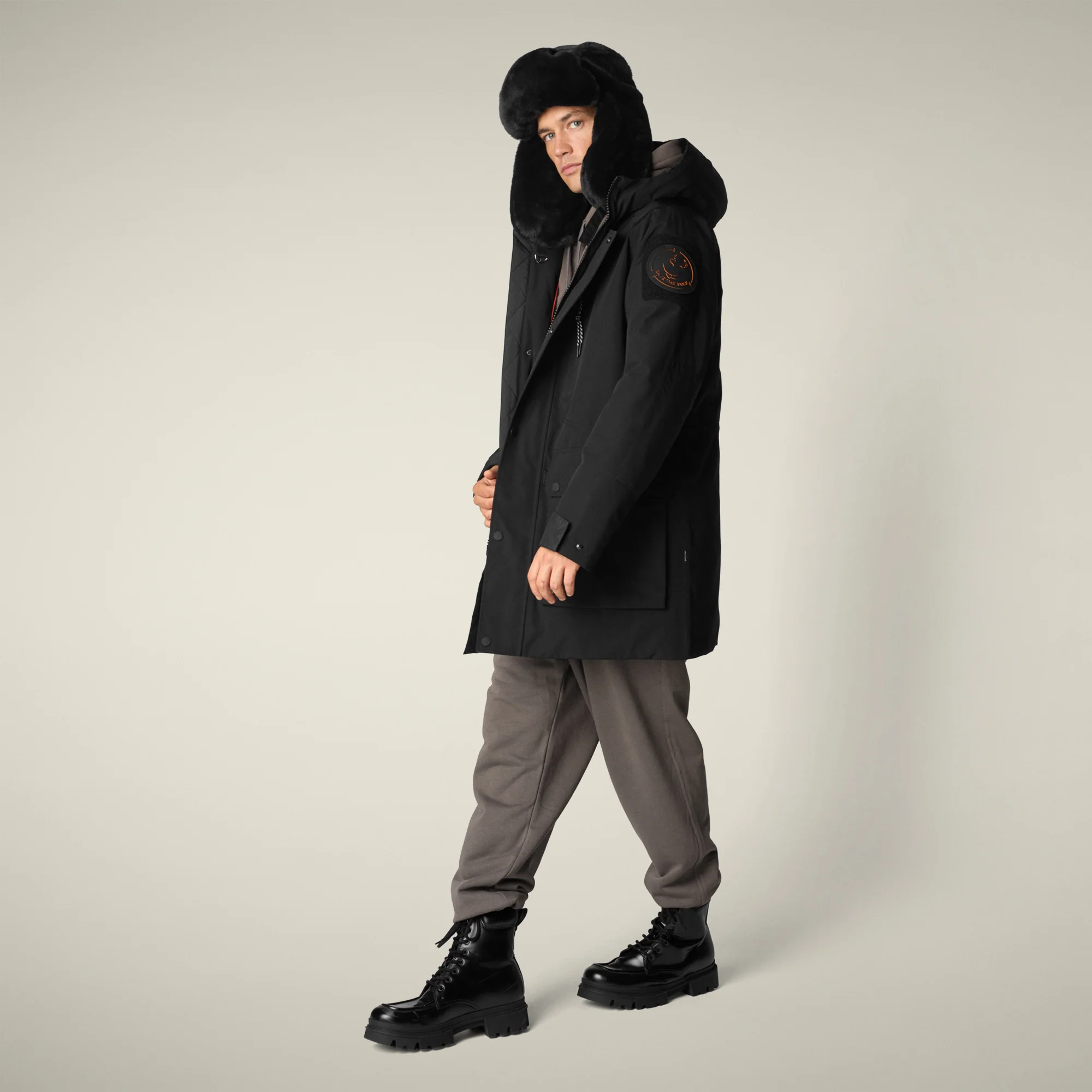 Men's Winter Parka Kailash in Black