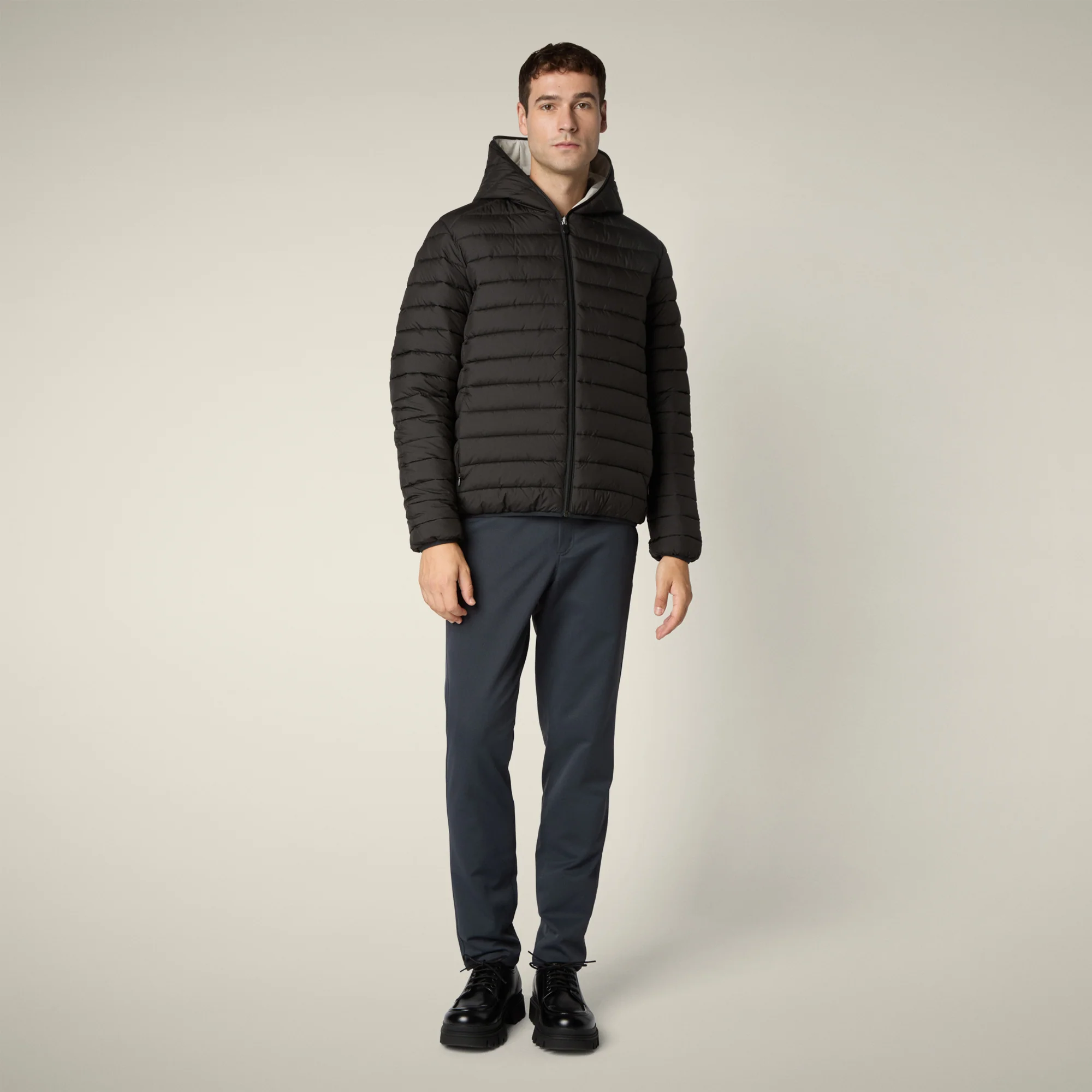 Men's Reversible Jacket Ezra in Rainy Beige