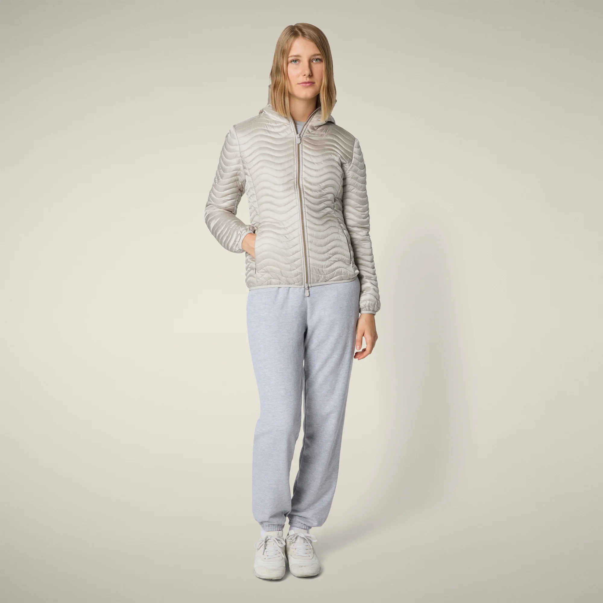 Women's Animal free puffer jacket Melody in  beige