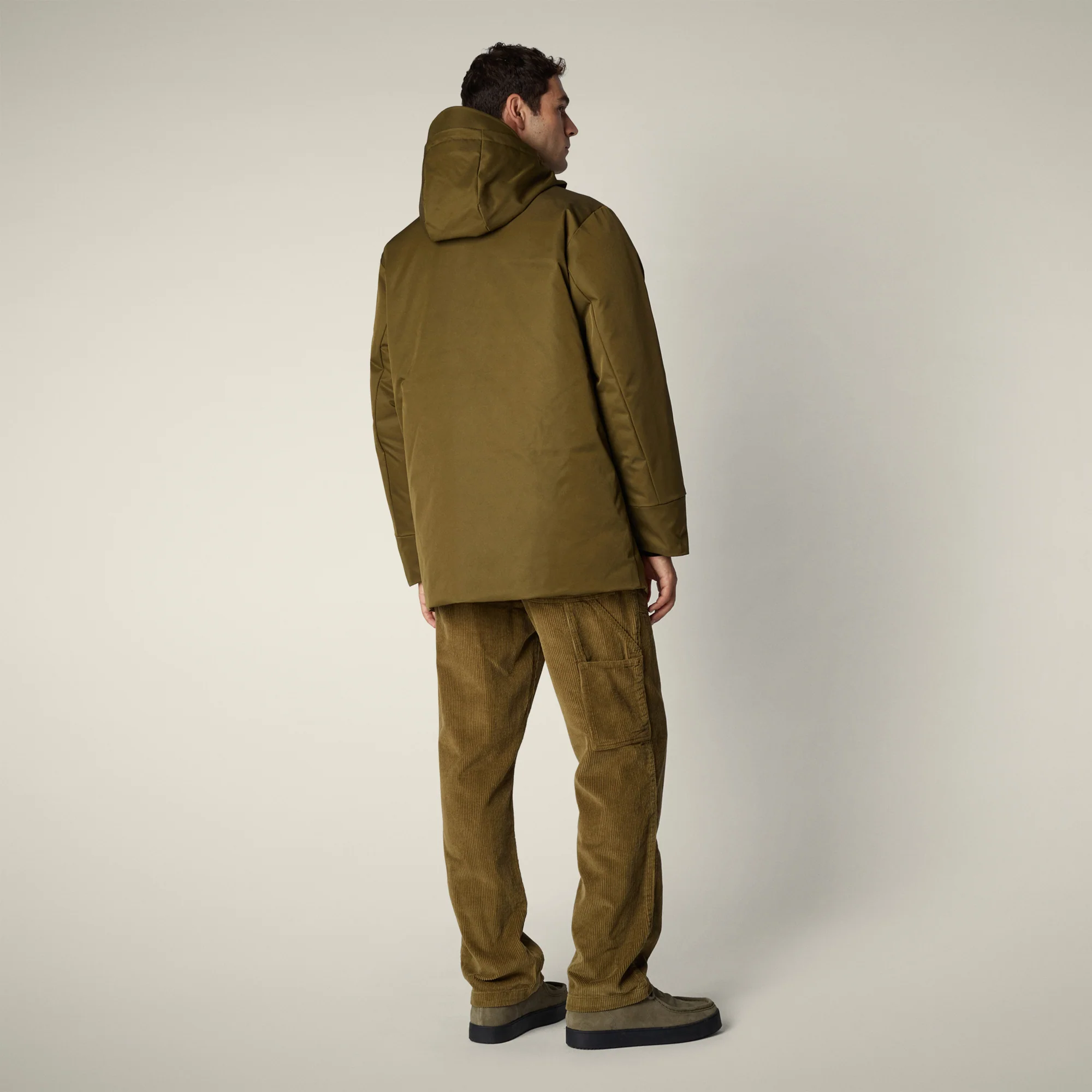 Men's Parka Nicolas in Bark Green