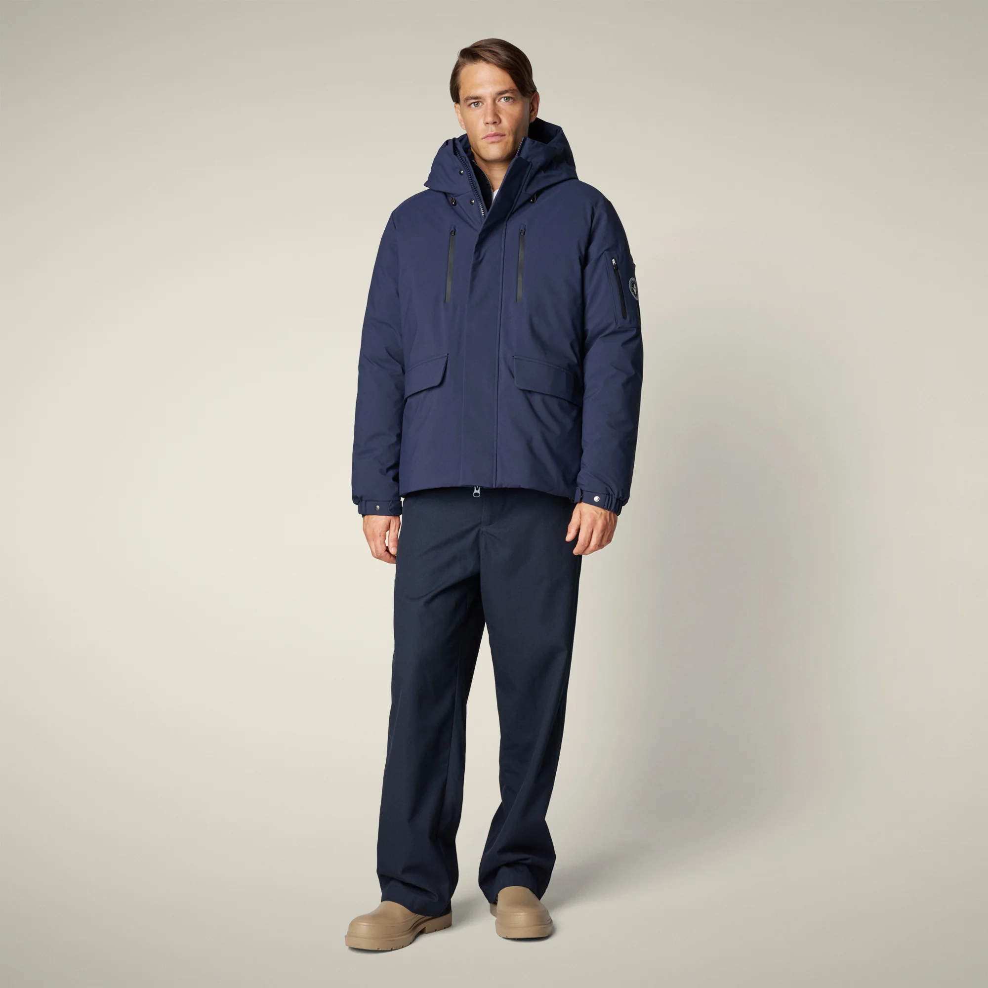 Men's Parka Hiram in navy blue