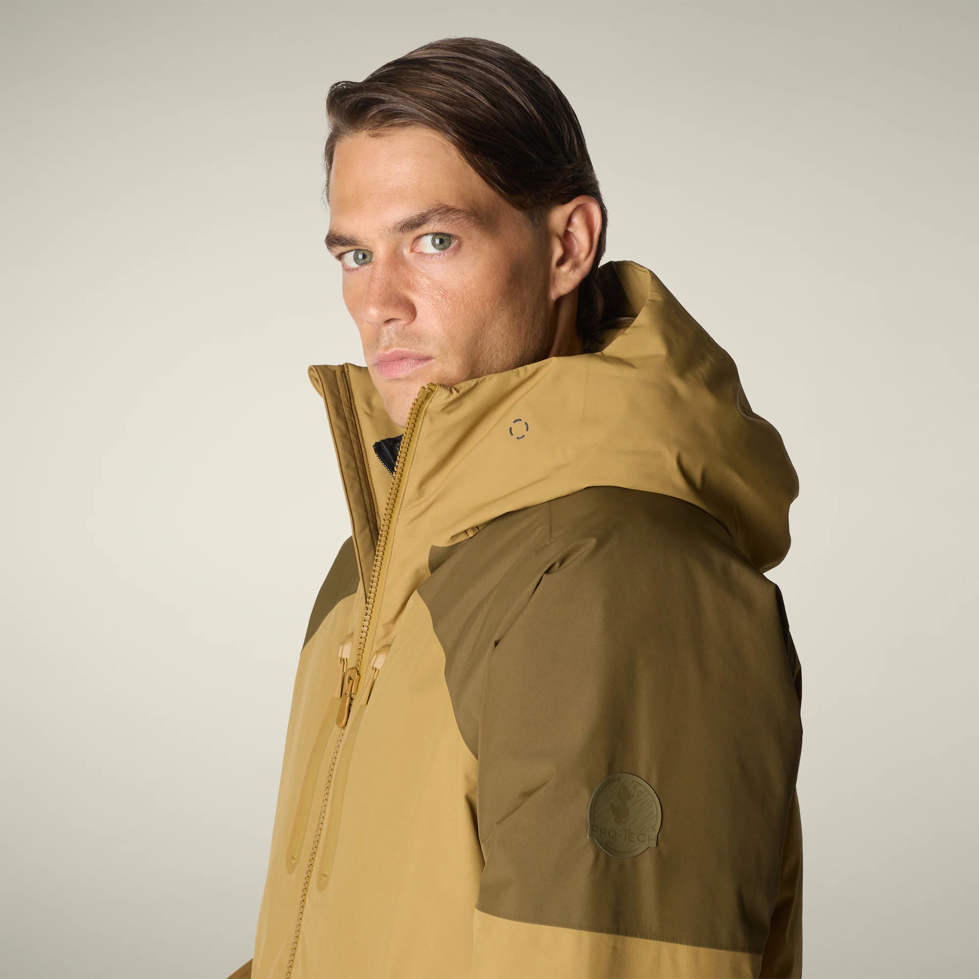 Men's Rain Jacket Serge in cork brown