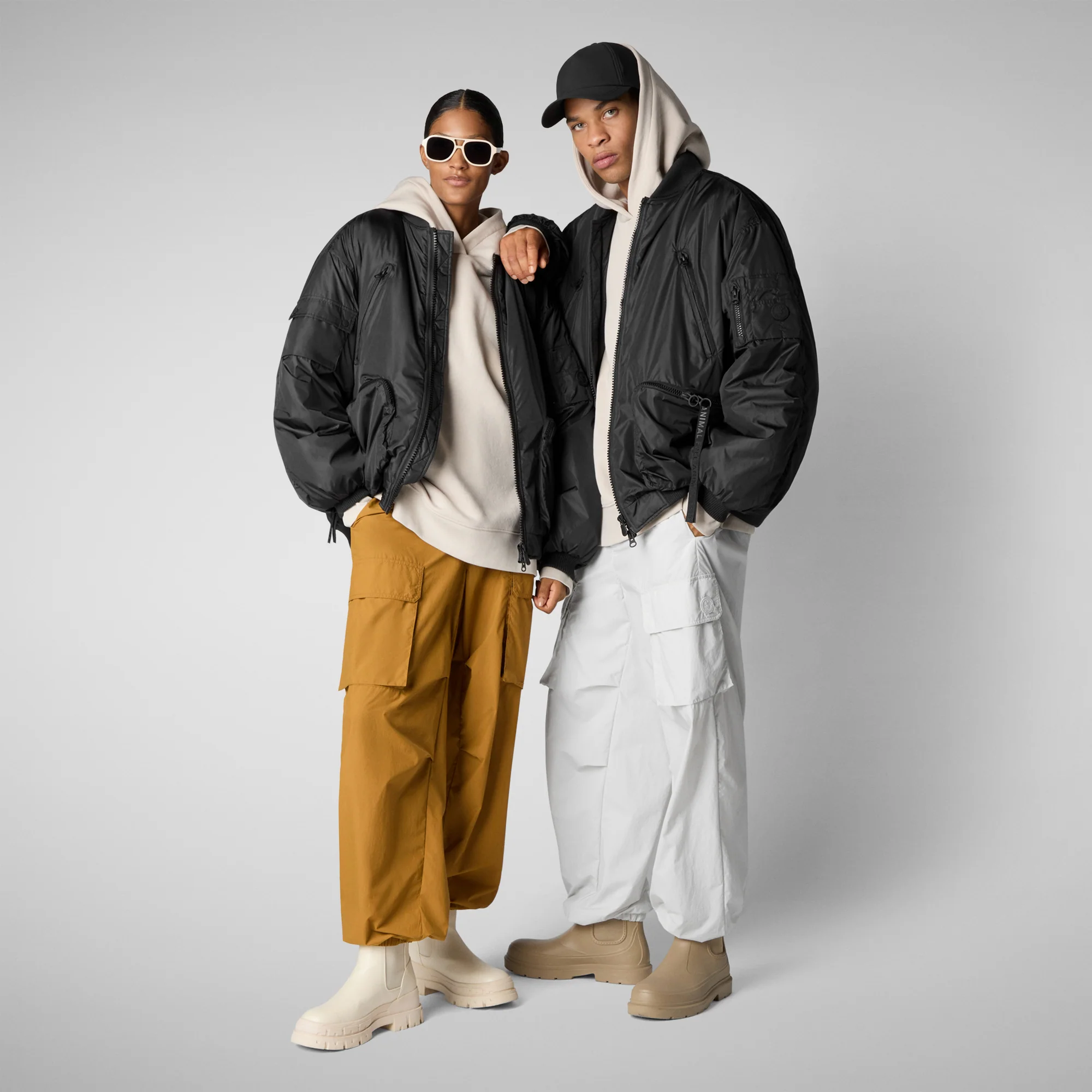 Unisex bomber jacket Usher in Black