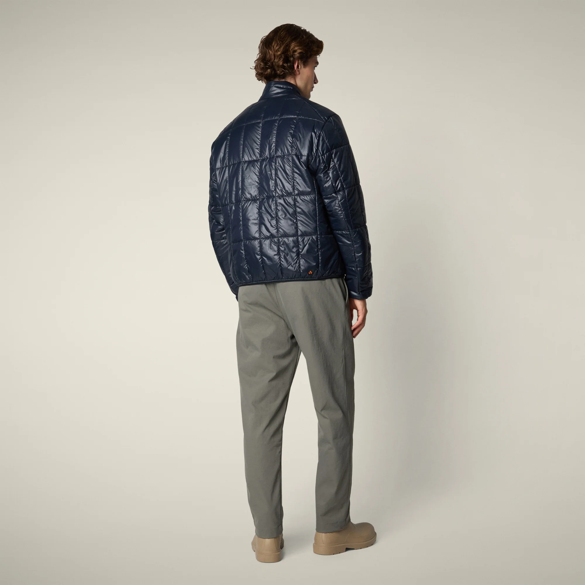 Men's Animal free puffer Jacket Jim in blue black