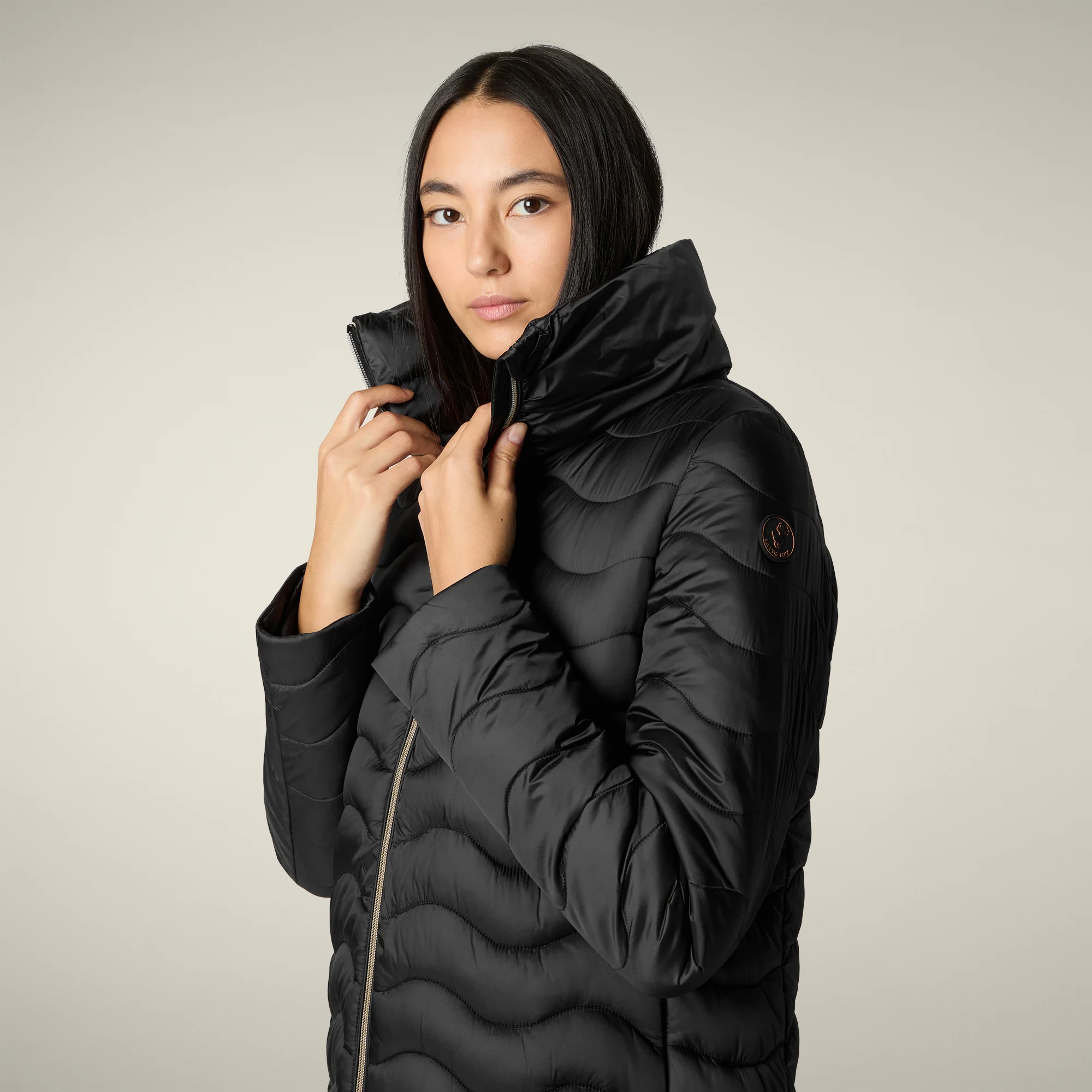 Women's Animal free puffer jacket Livette in black