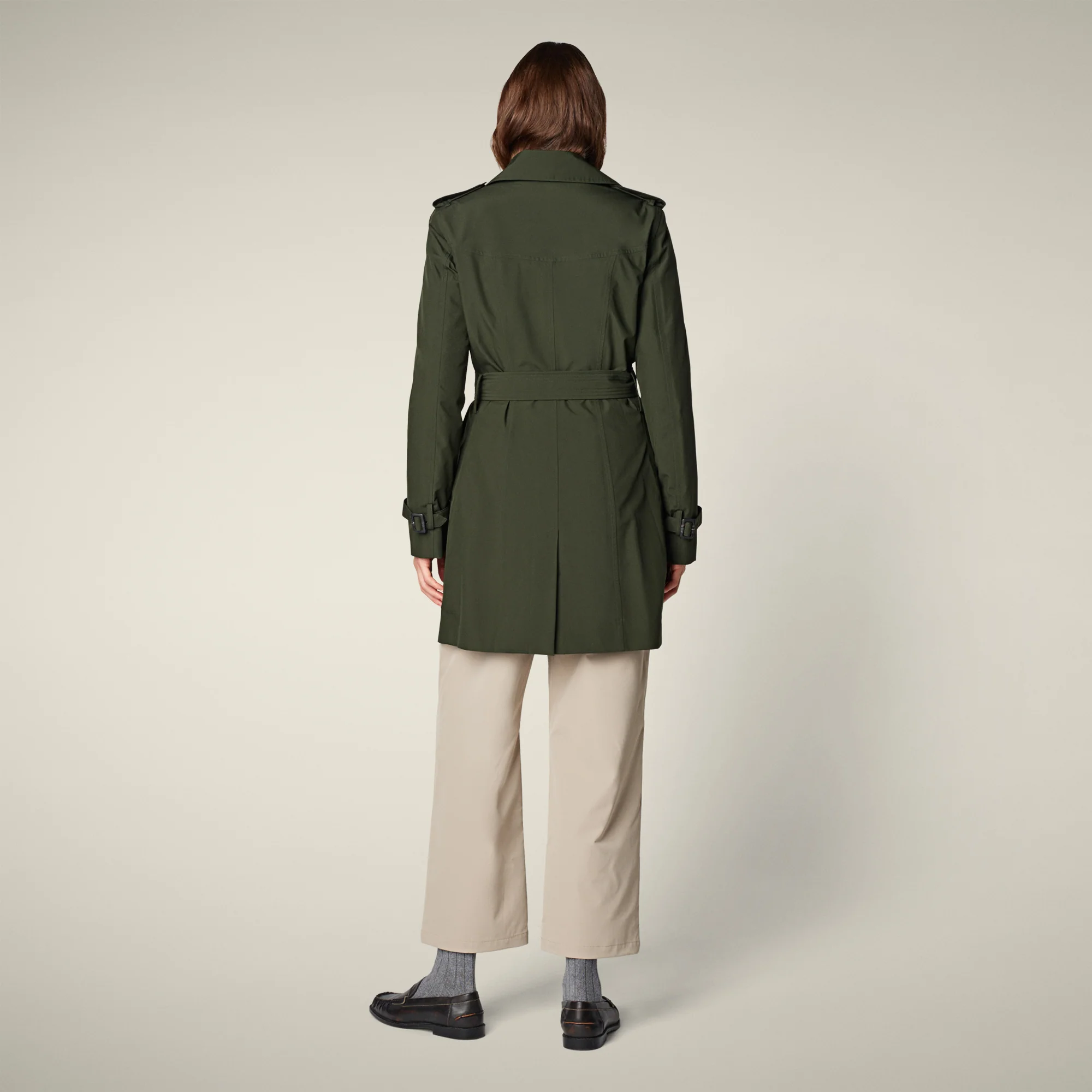 Women's Trench Coat Audrey in land green