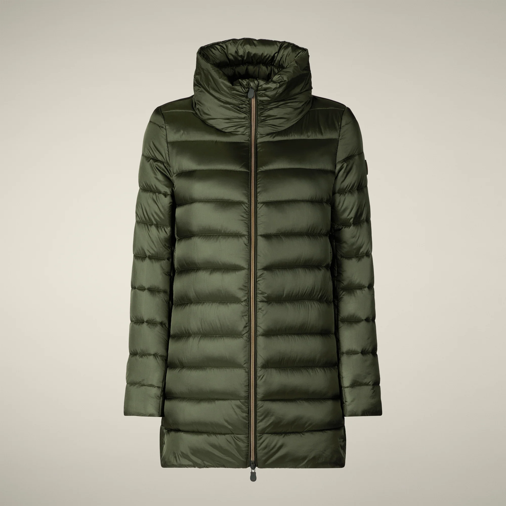 Women's Animal free puffer Jacket Lydia in Pine Green