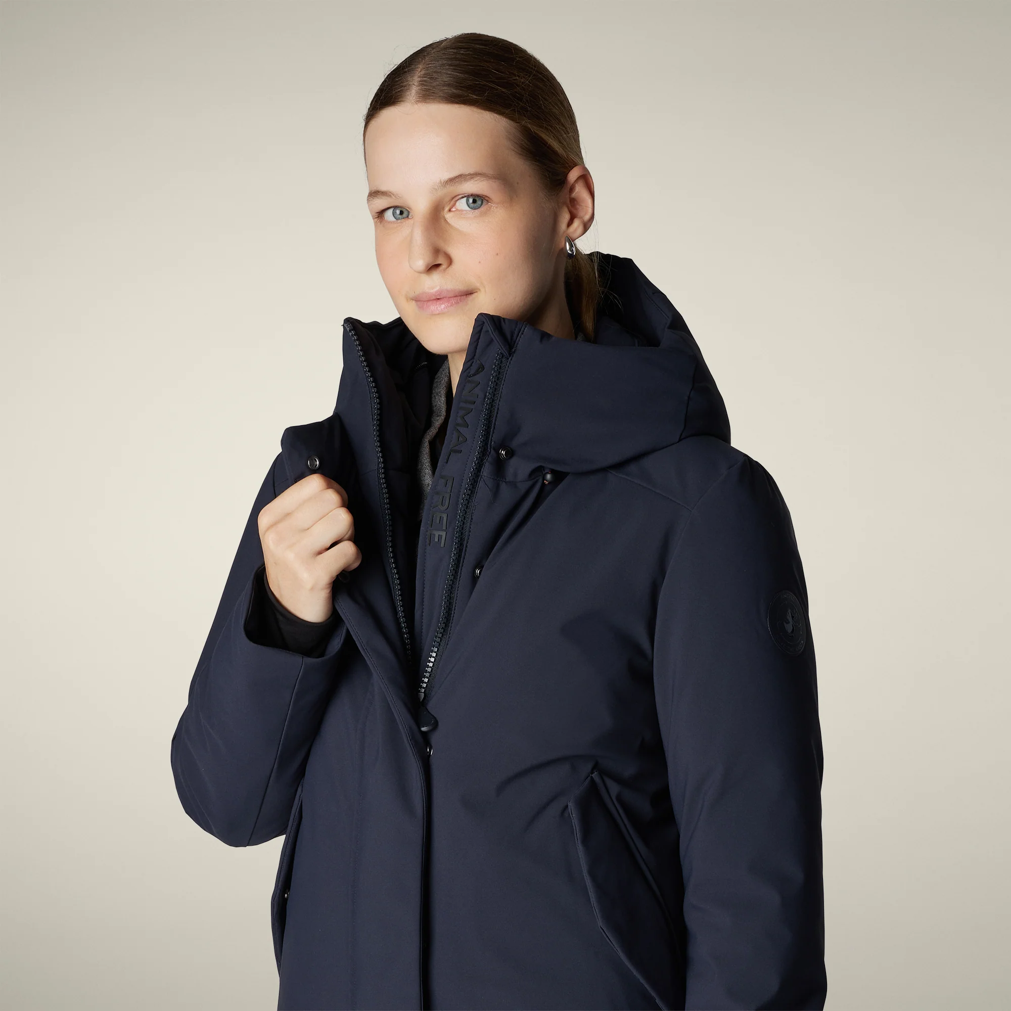 Women's Parka Esme in Blue Black