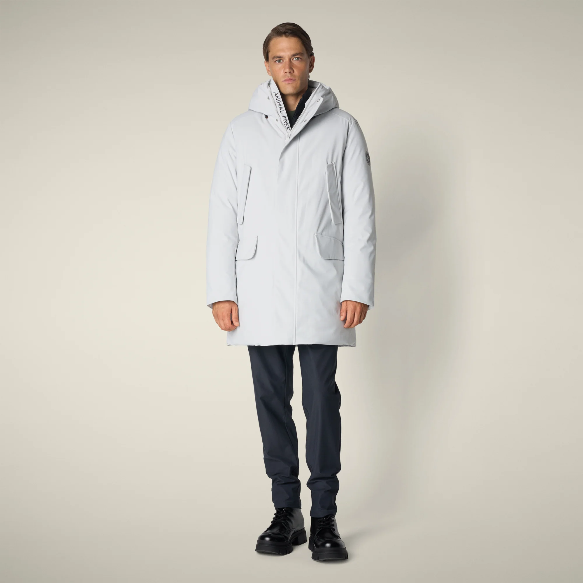 Men's parka wilson  in fog grey