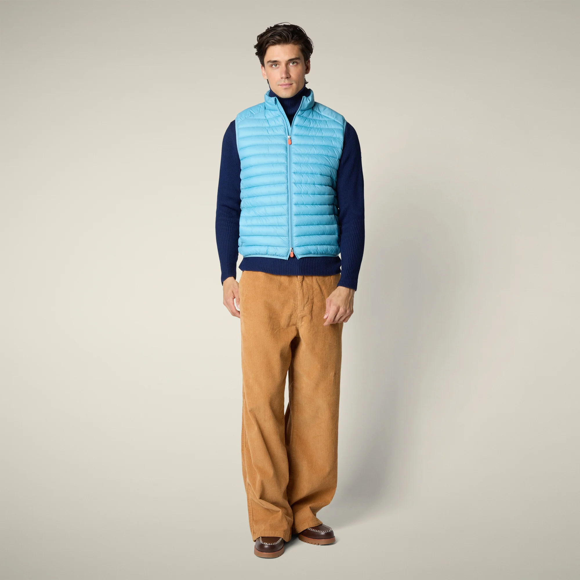 Men's Puffer Vest Adam in Bay Blue