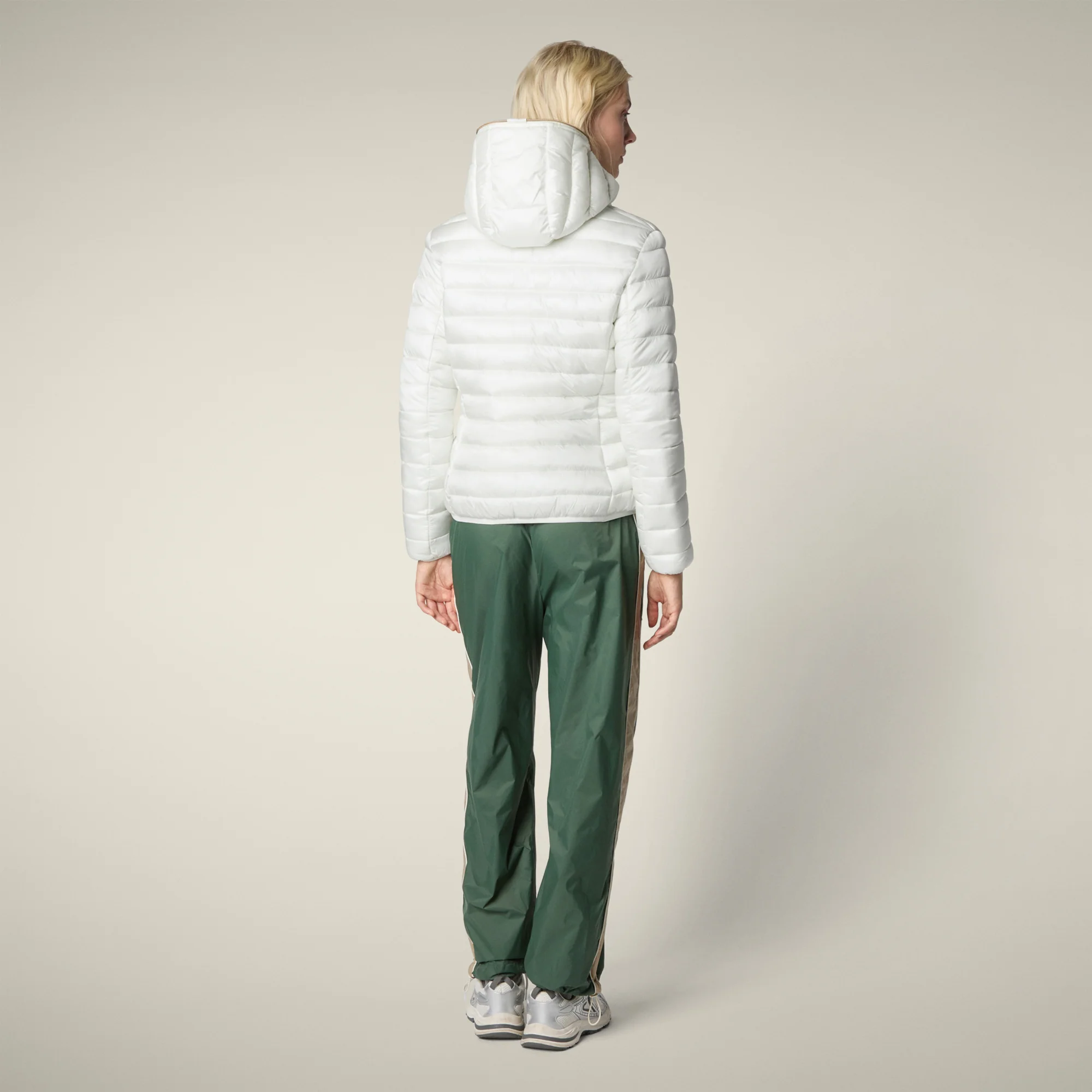 Women's Animal free puffer Jacket Alexis in Off White