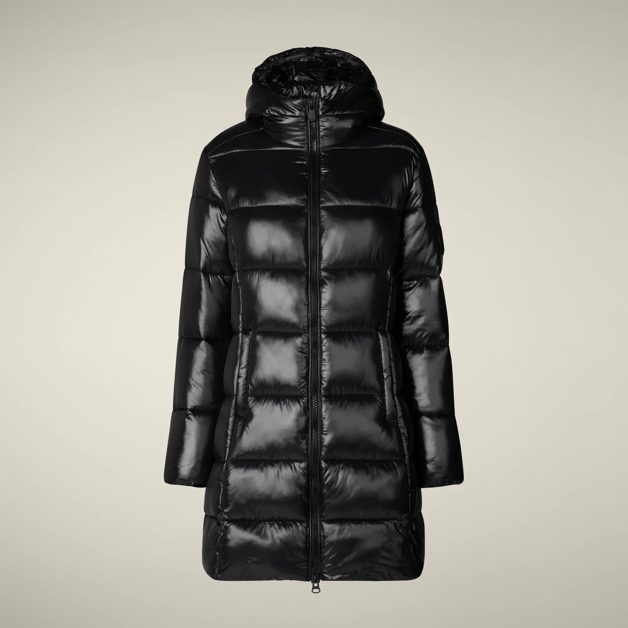 Women's Animal free puffer Coat ines in black