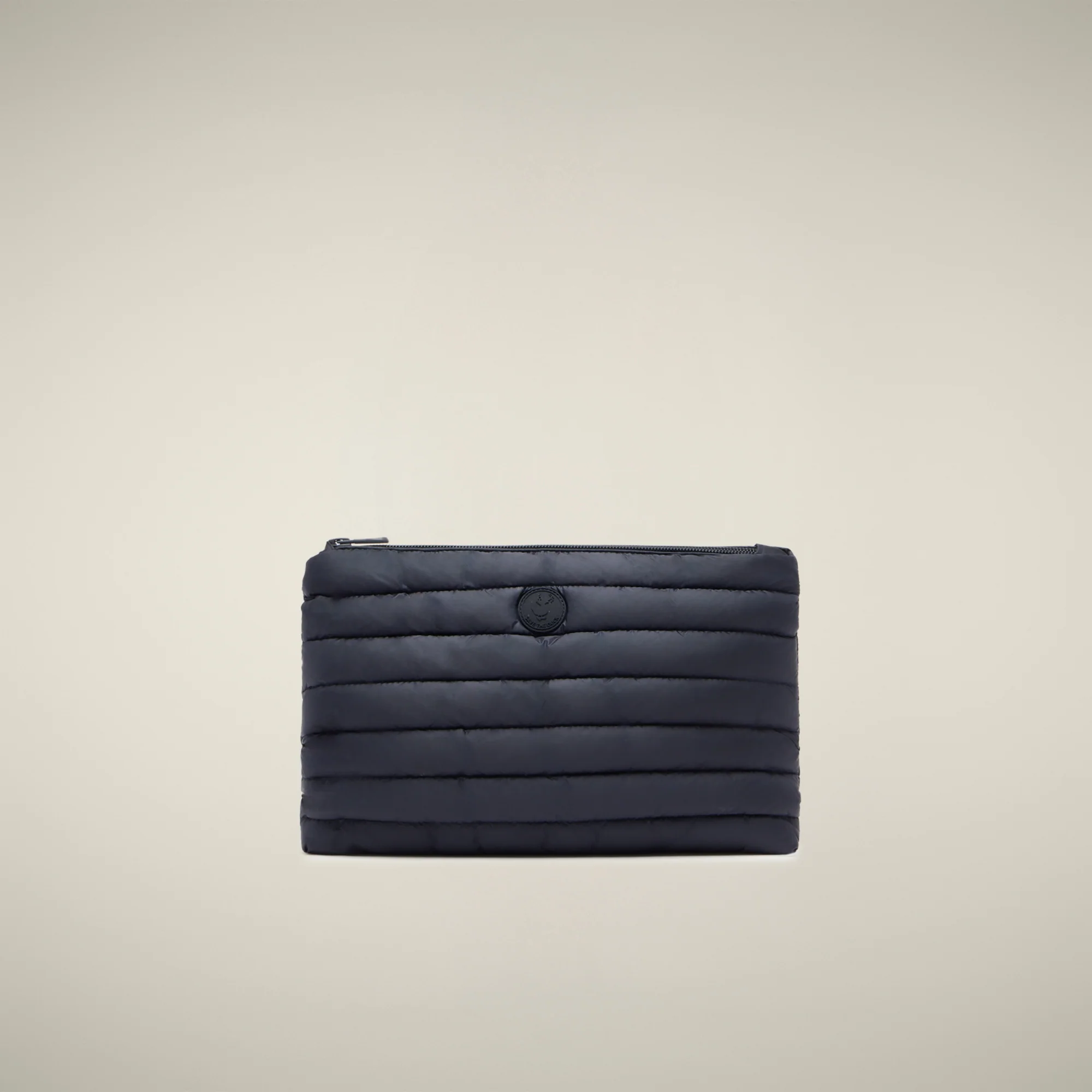 Unisex quilted pouch Thalassa blue black