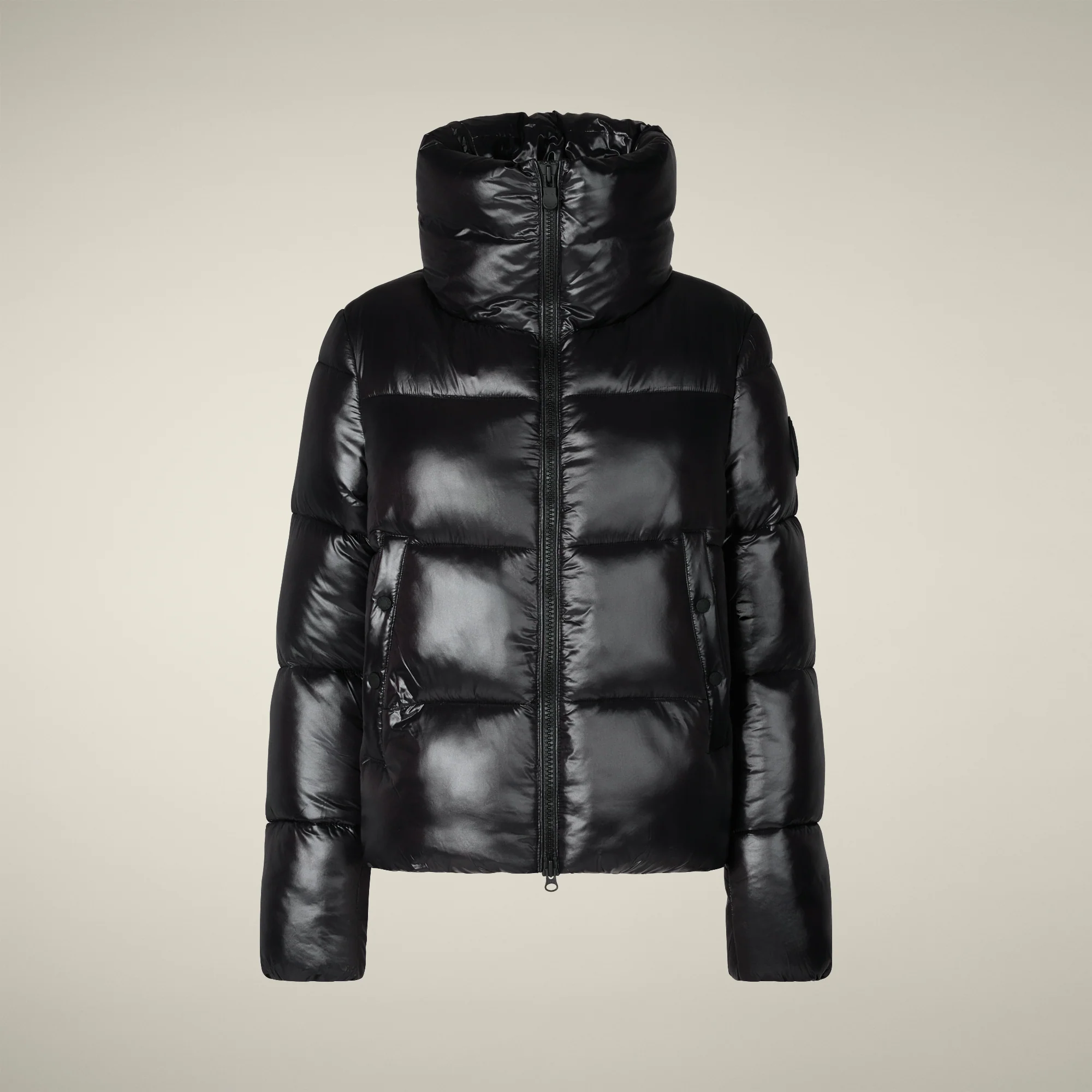 Women's Animal free puffer Jacket Isla in Black