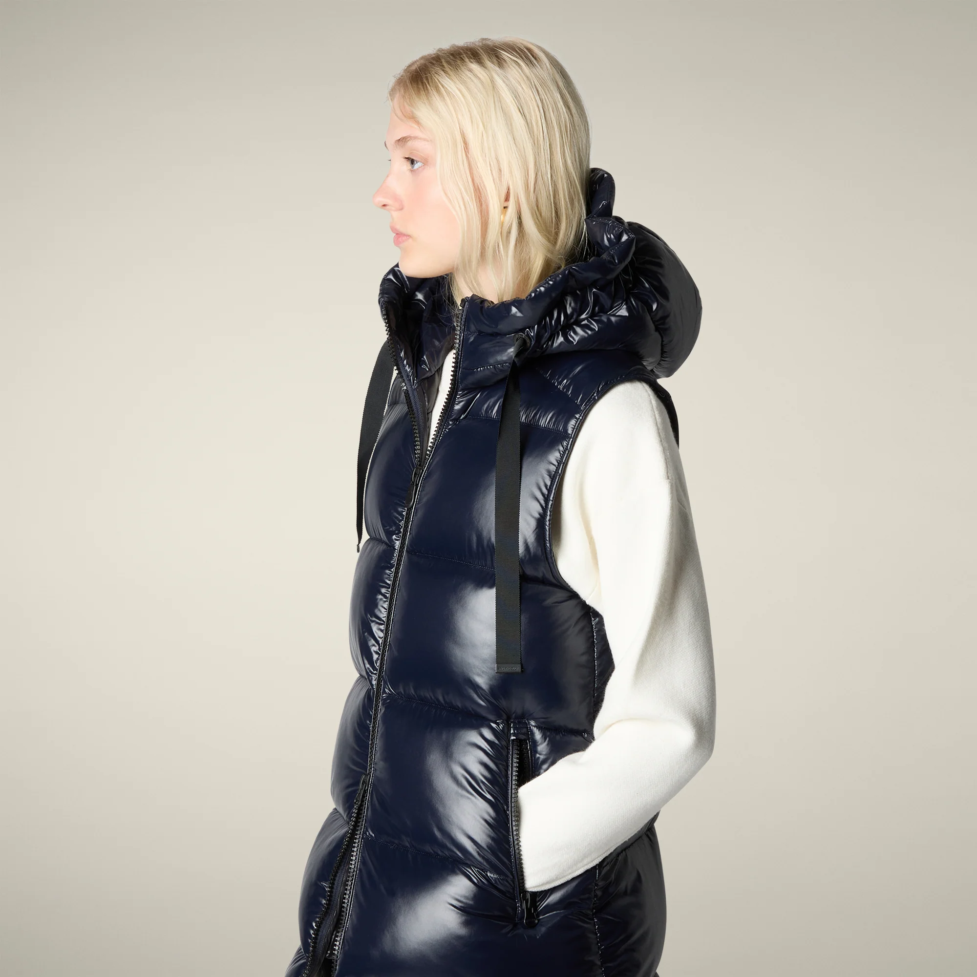 Women's Vest iria  in blue black